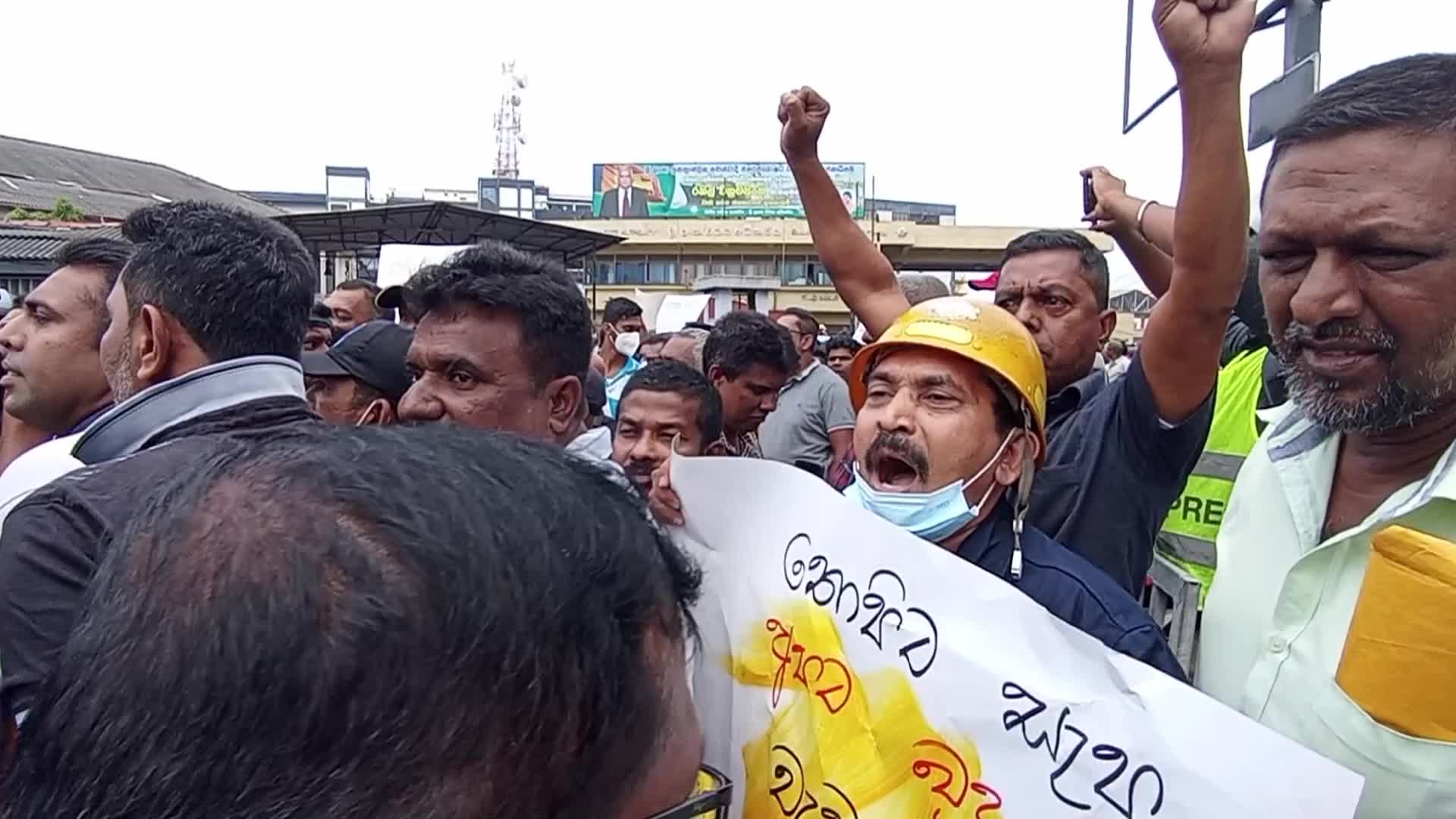 Protest in Colombo, Sri Lanka