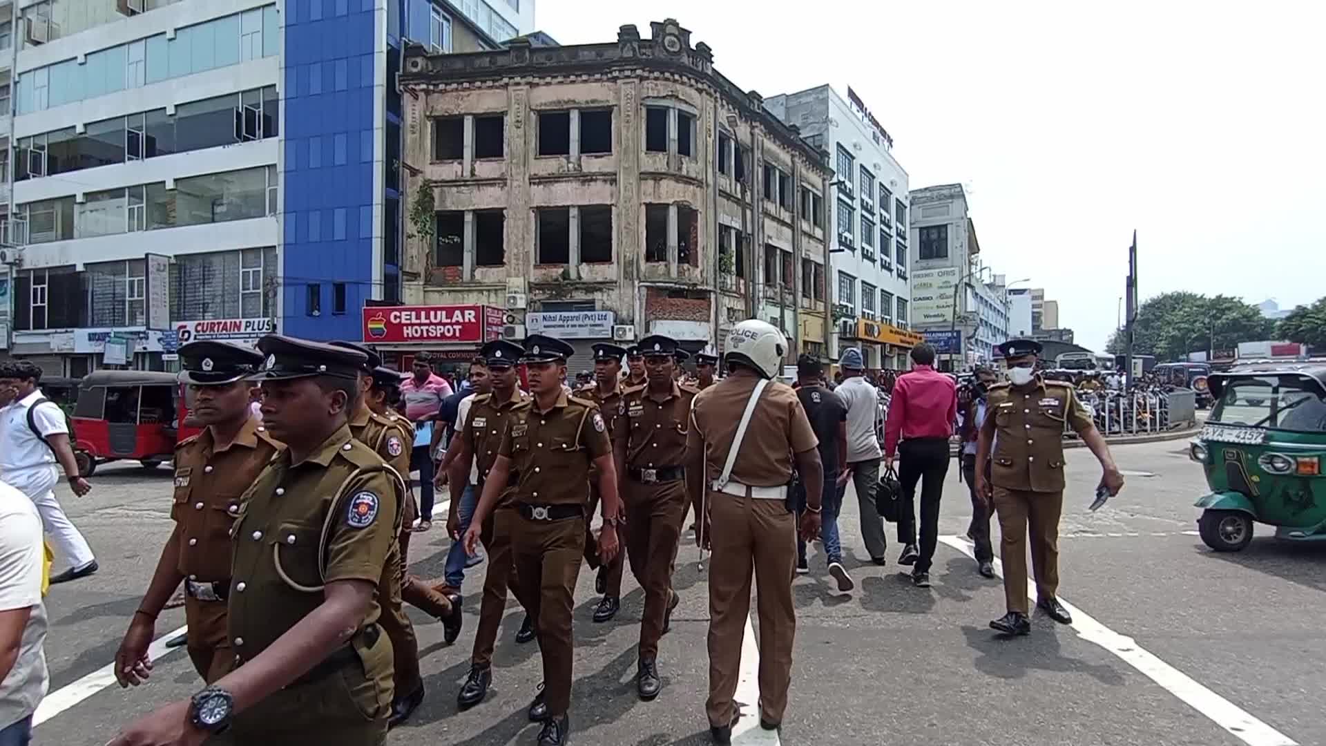 Protest in Colombo, Sri Lanka