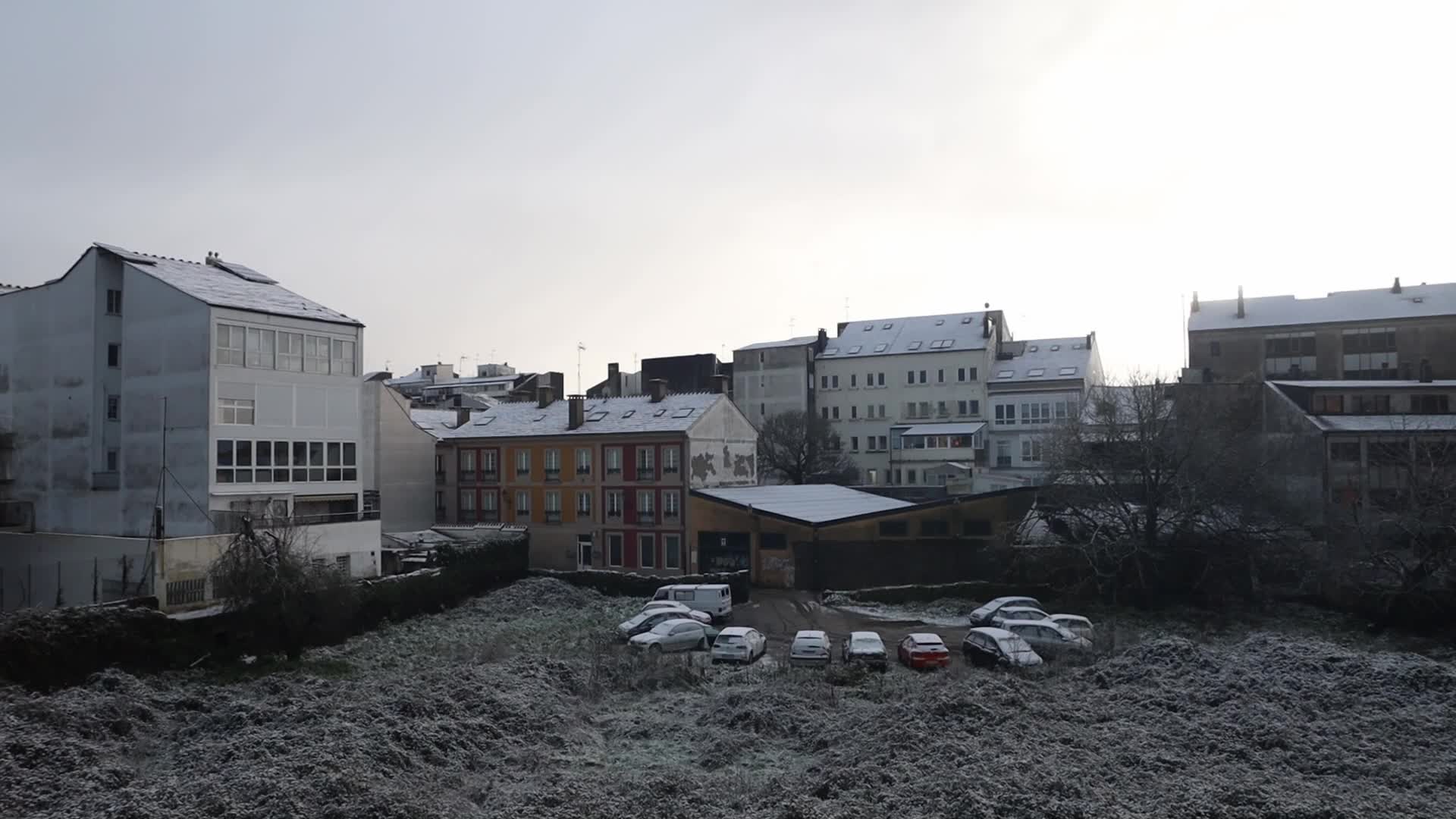 Snowfall In Lugo, Spain