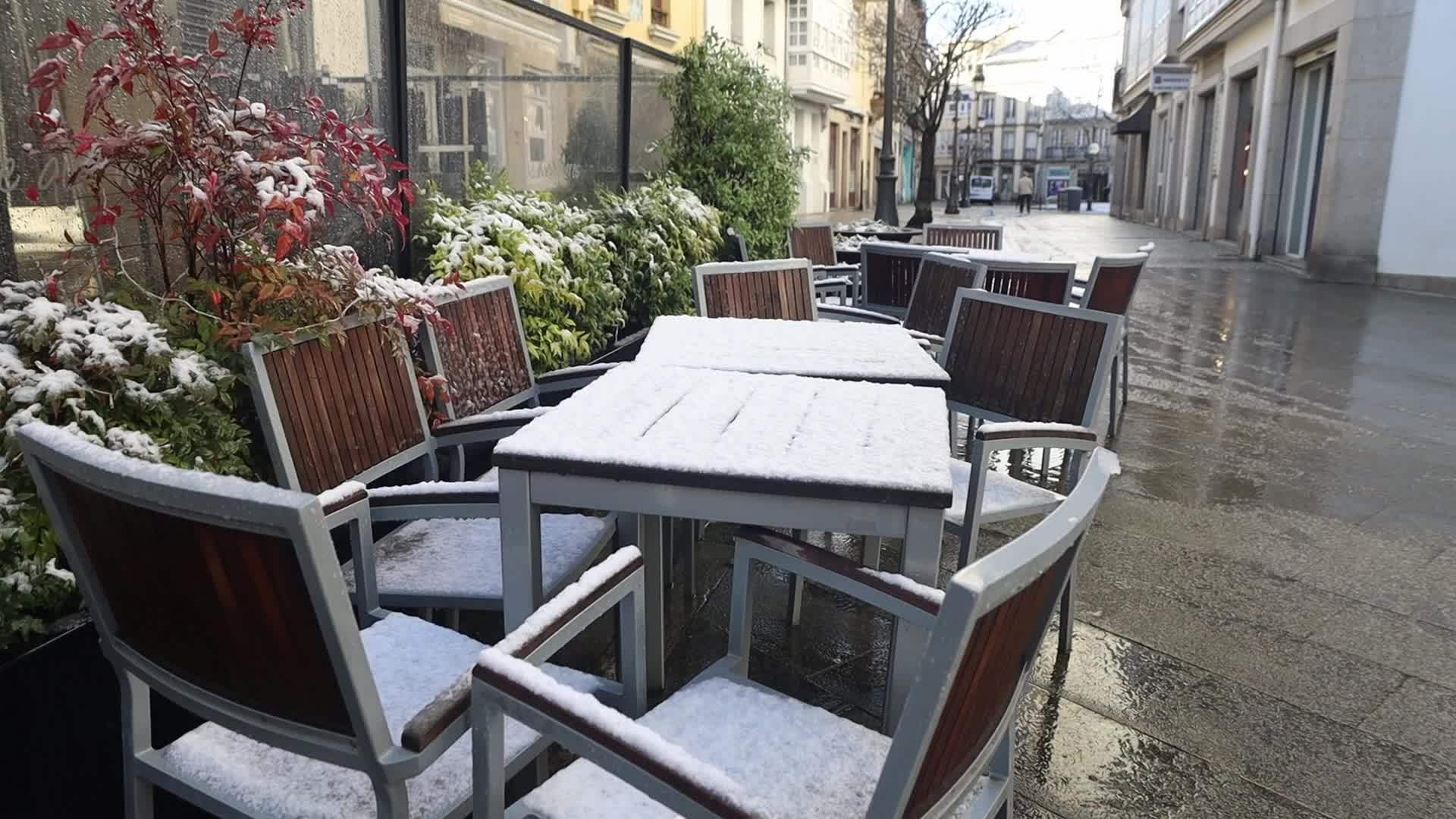 Snowfall In Lugo, Spain