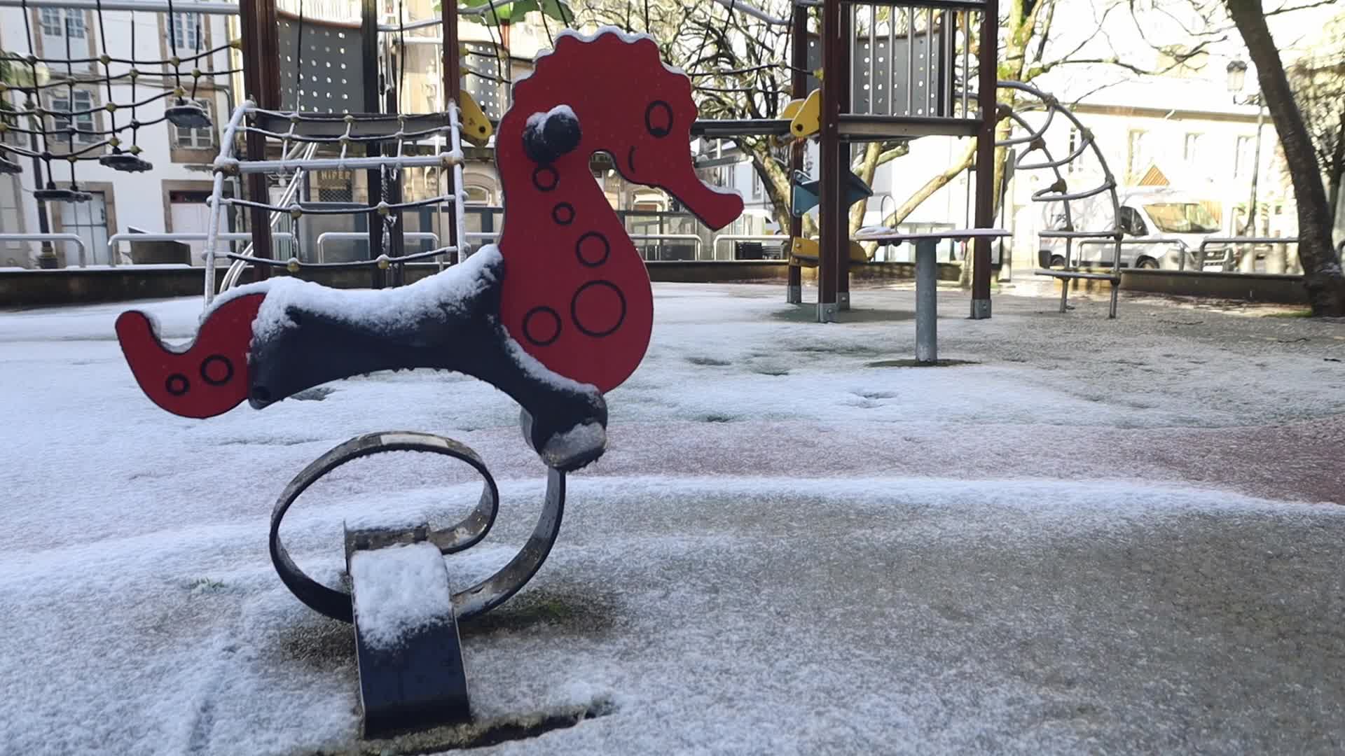 Snowfall In Lugo, Spain