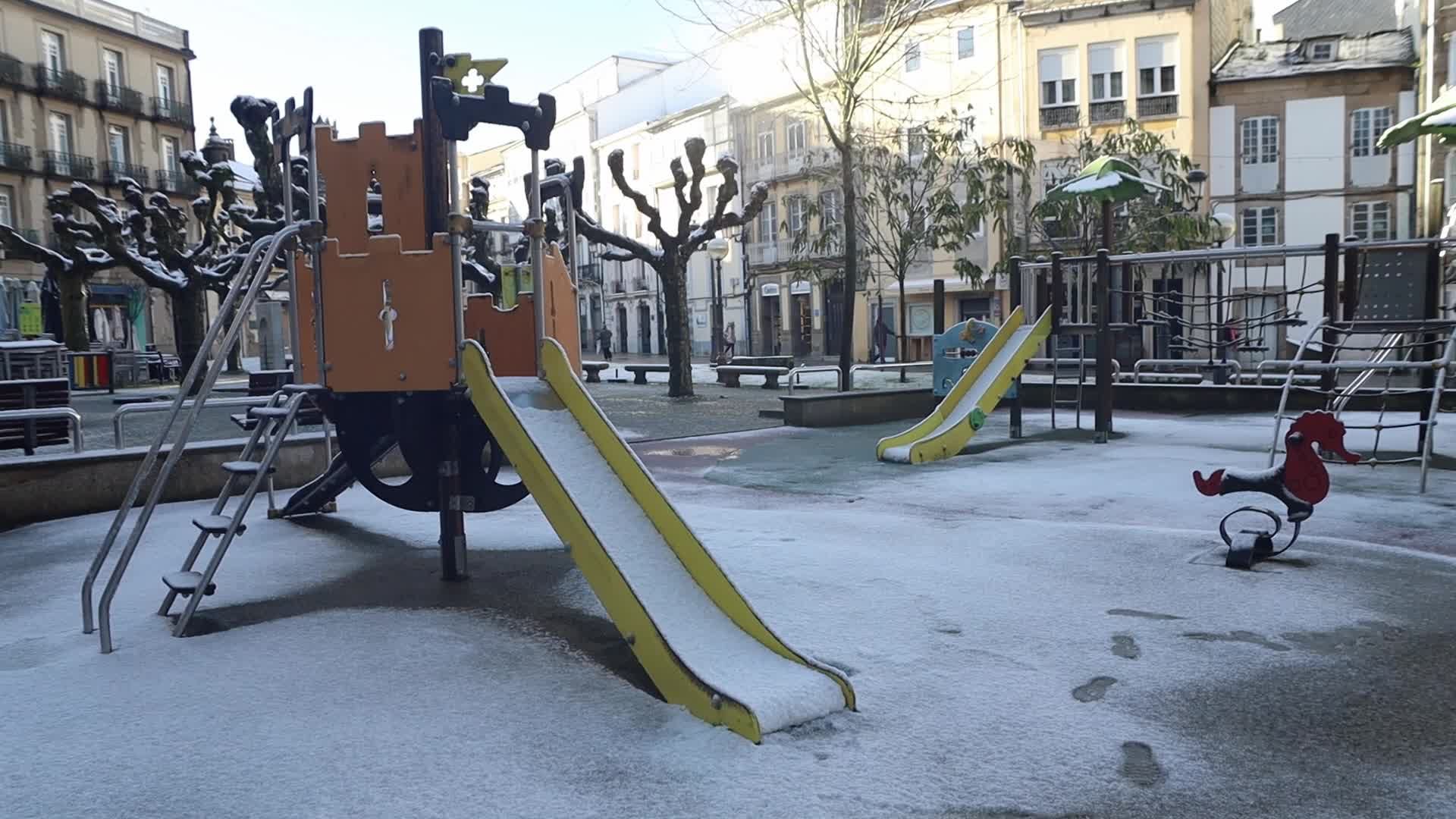 Snowfall In Lugo, Spain