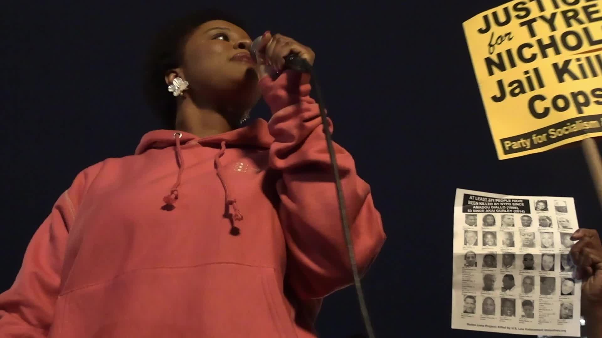 NY: Protesters Protest Death of Tyre Nichols