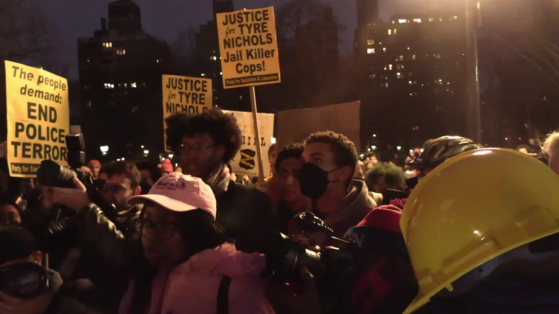 NY: Protesters Protest Death of Tyre Nichols