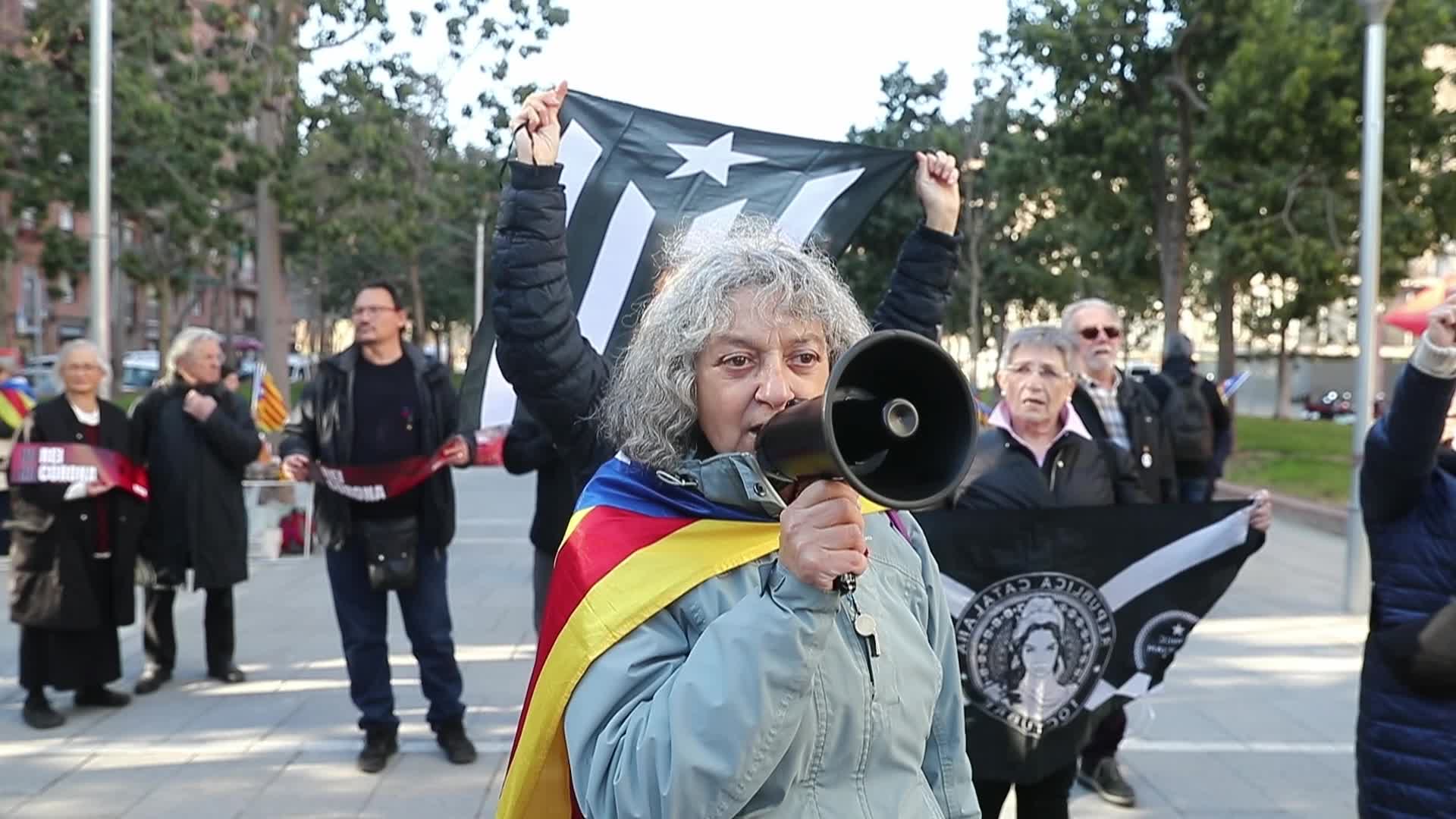 Protest against the King Felipe VI in Barcelona