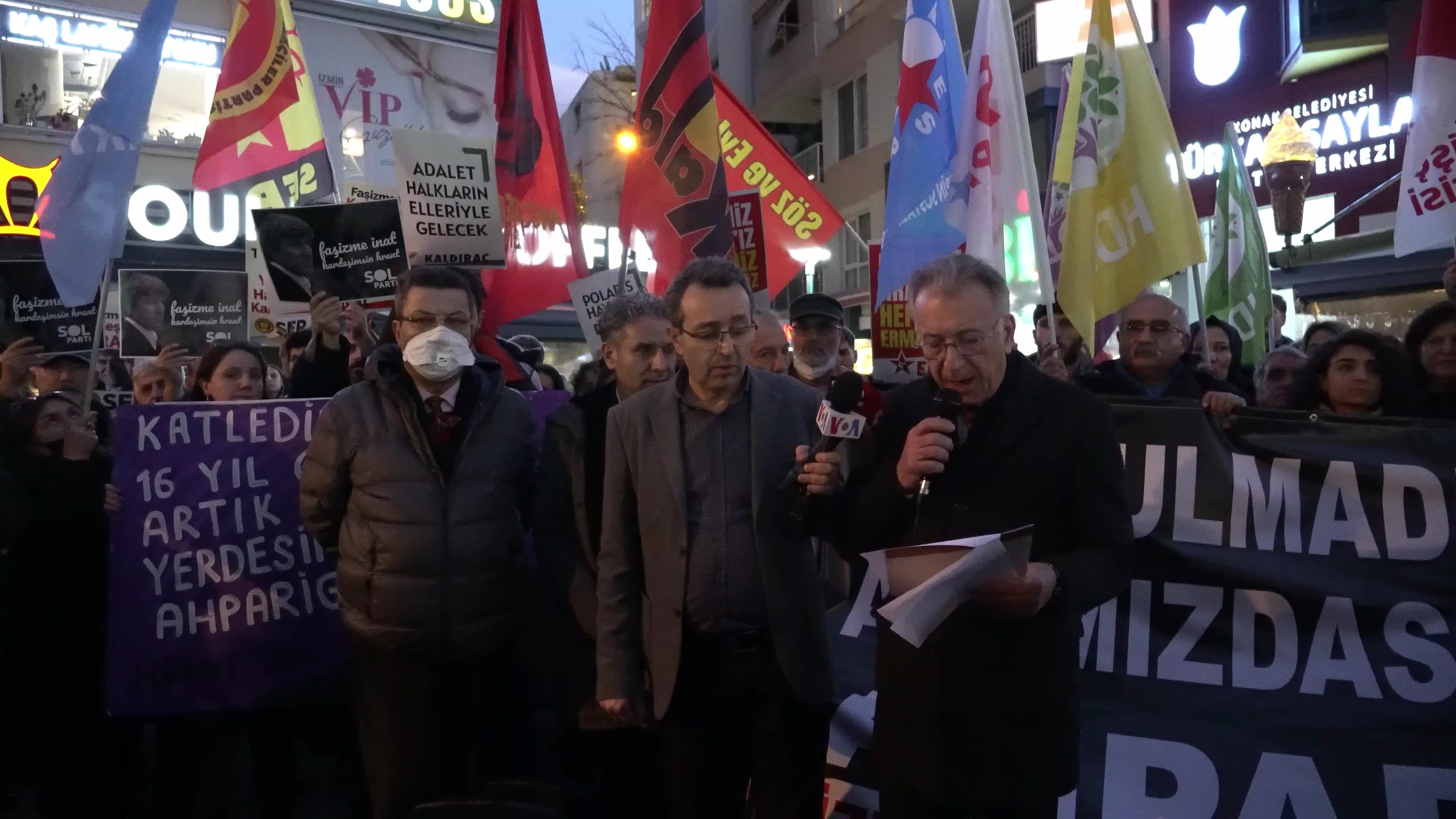 16th Commemoration of the Armenian Agos Newspaper Editor-in-Chief Hrant Dink in Izmir, Turkey