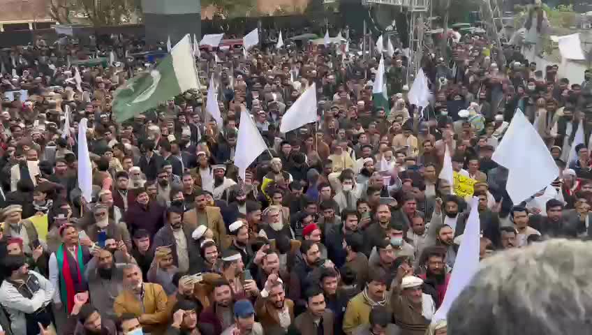 Peace march by opposition party PTI in Peshawar
