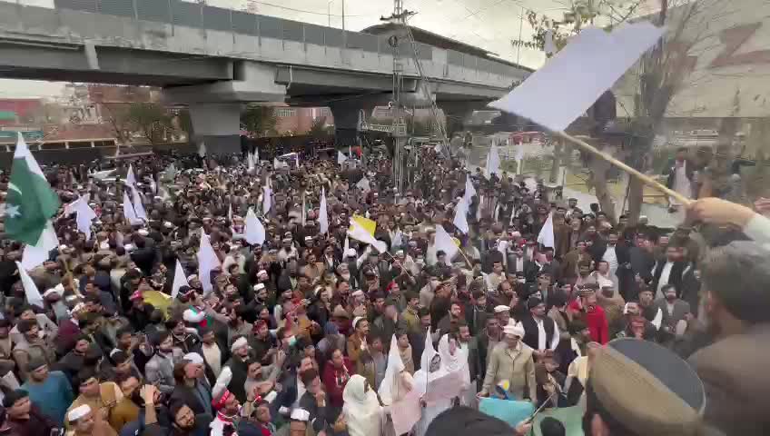 Peace march by opposition party PTI in Peshawar
