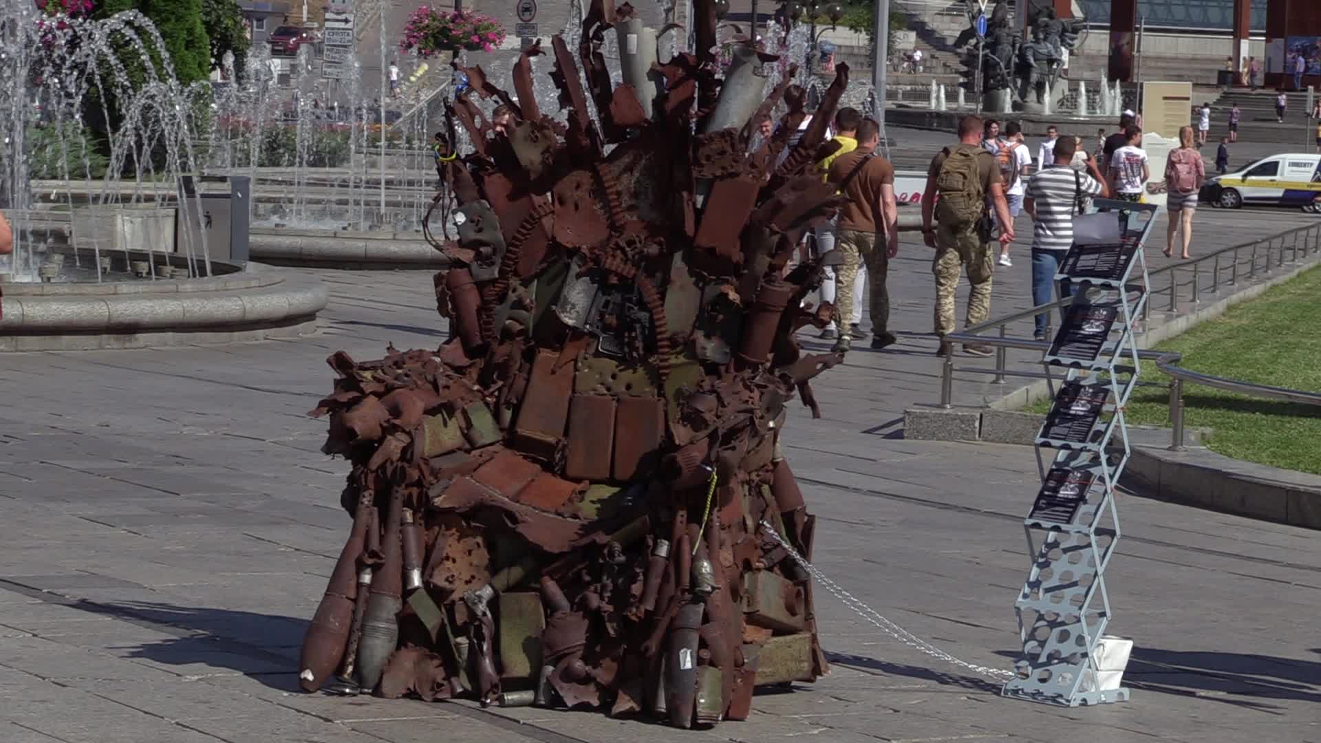 The Iron Throne of the East art object presented in Kiev