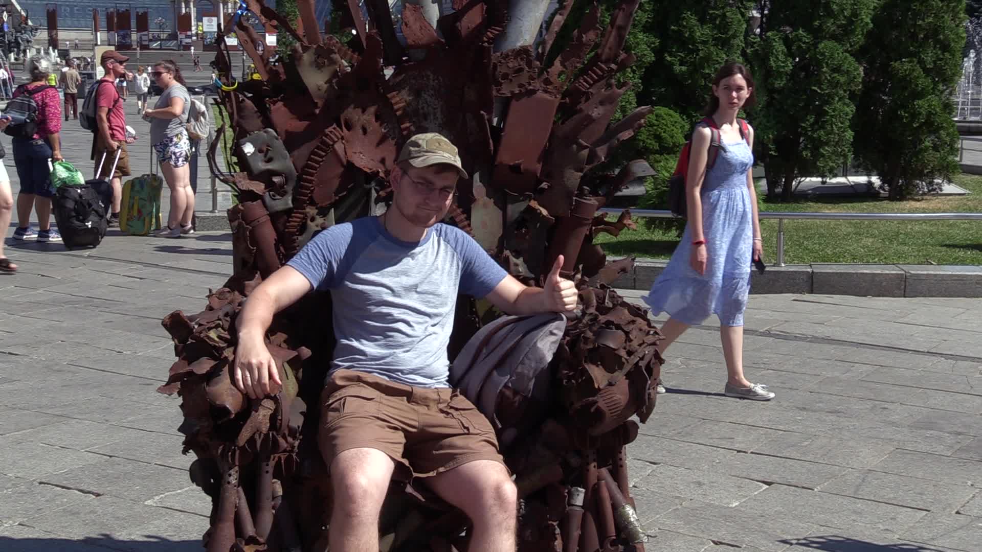 The Iron Throne of the East art object presented in Kiev