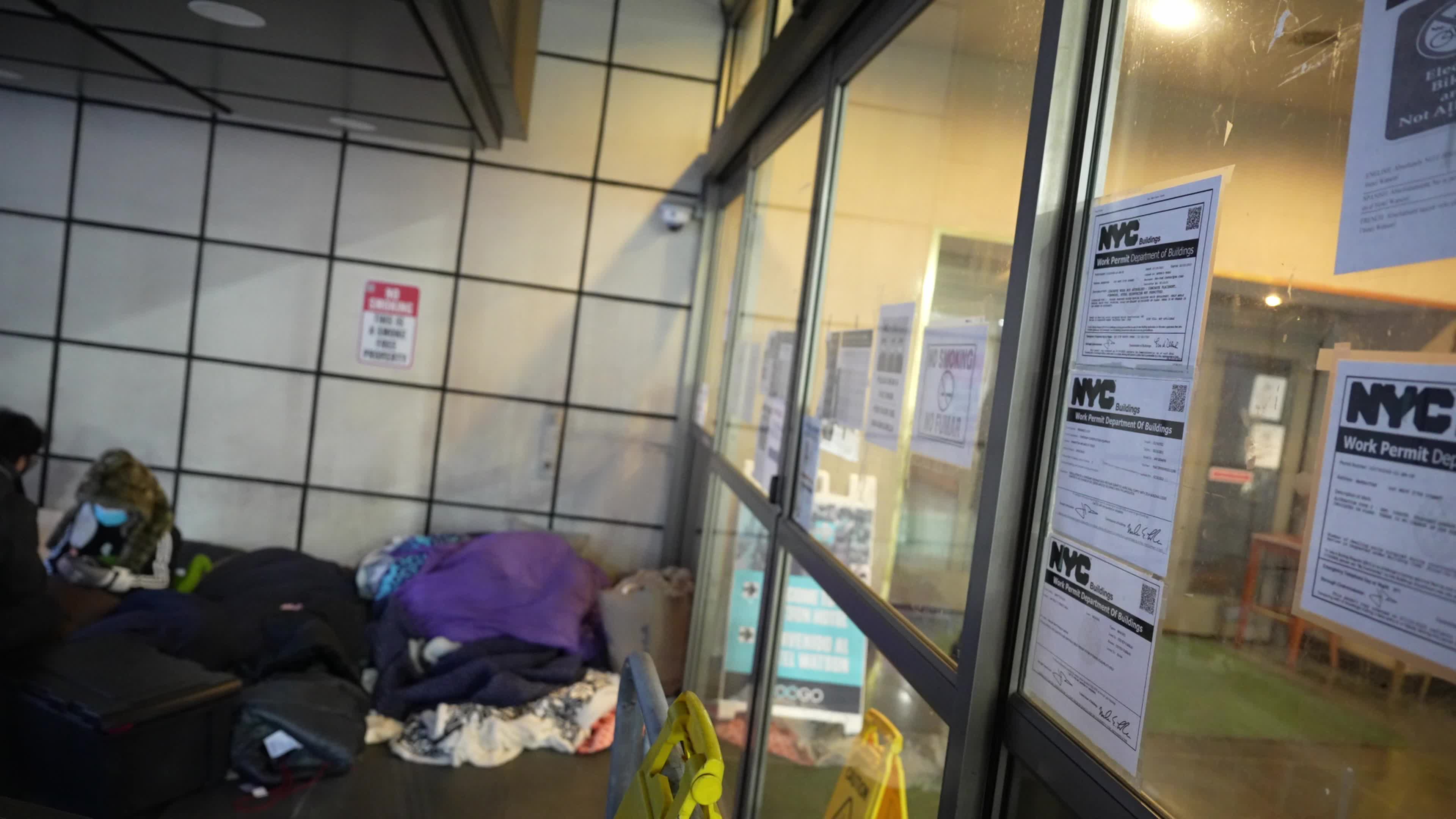 Migrants Remain Camped Out Watson Hotel In New York