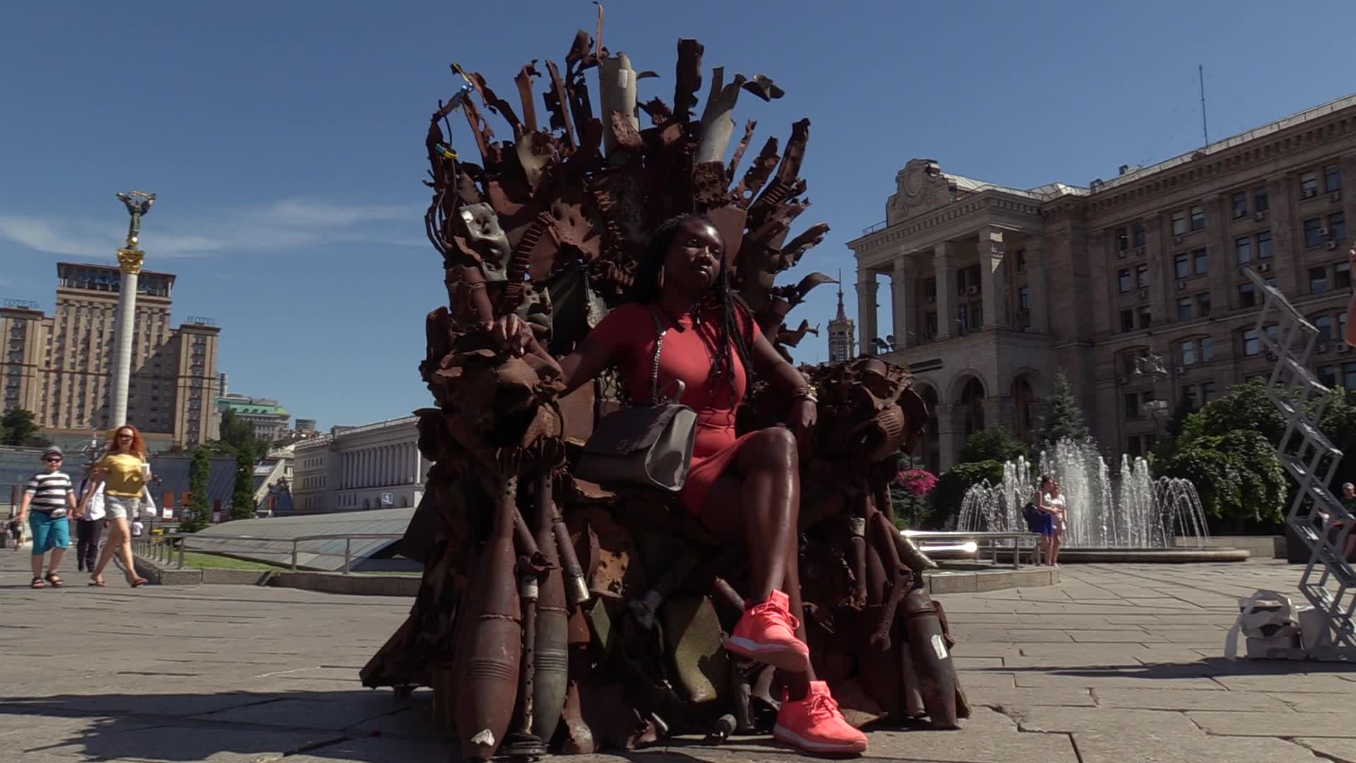The Iron Throne of the East art object presented in Kiev