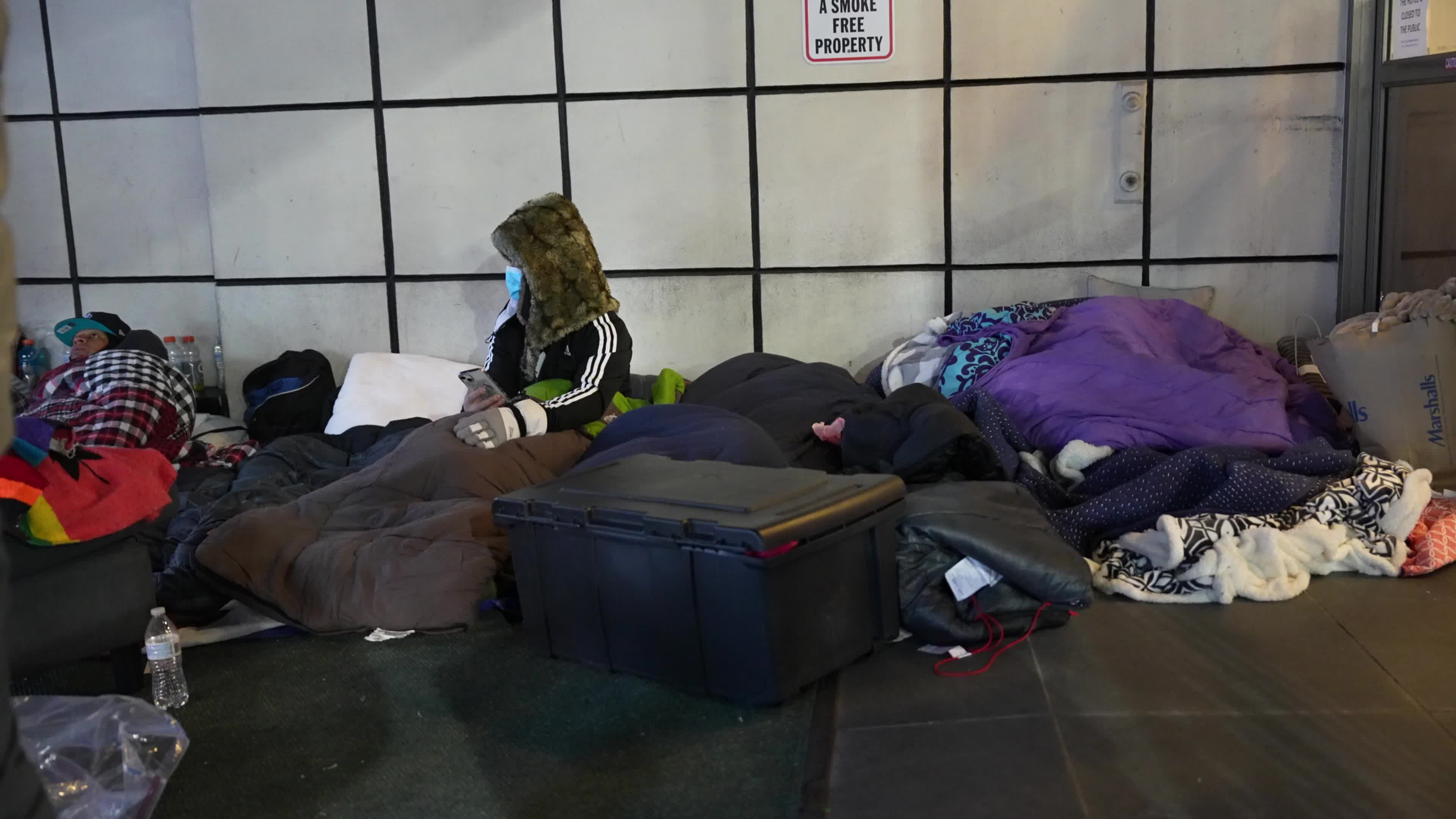 Migrants Remain Camped Out Watson Hotel In New York