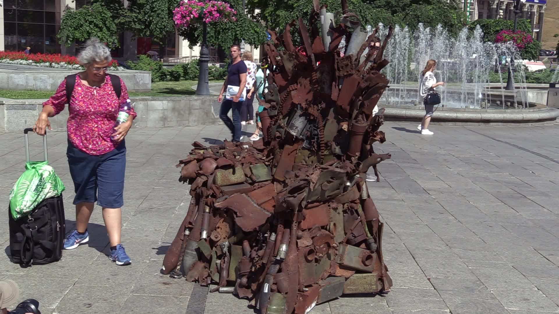 The Iron Throne of the East art object presented in Kiev