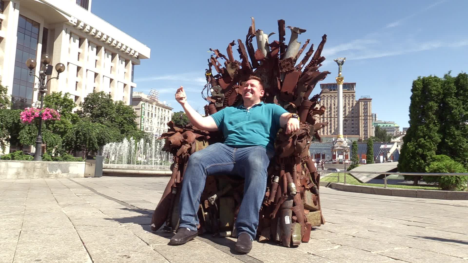 The Iron Throne of the East art object presented in Kiev