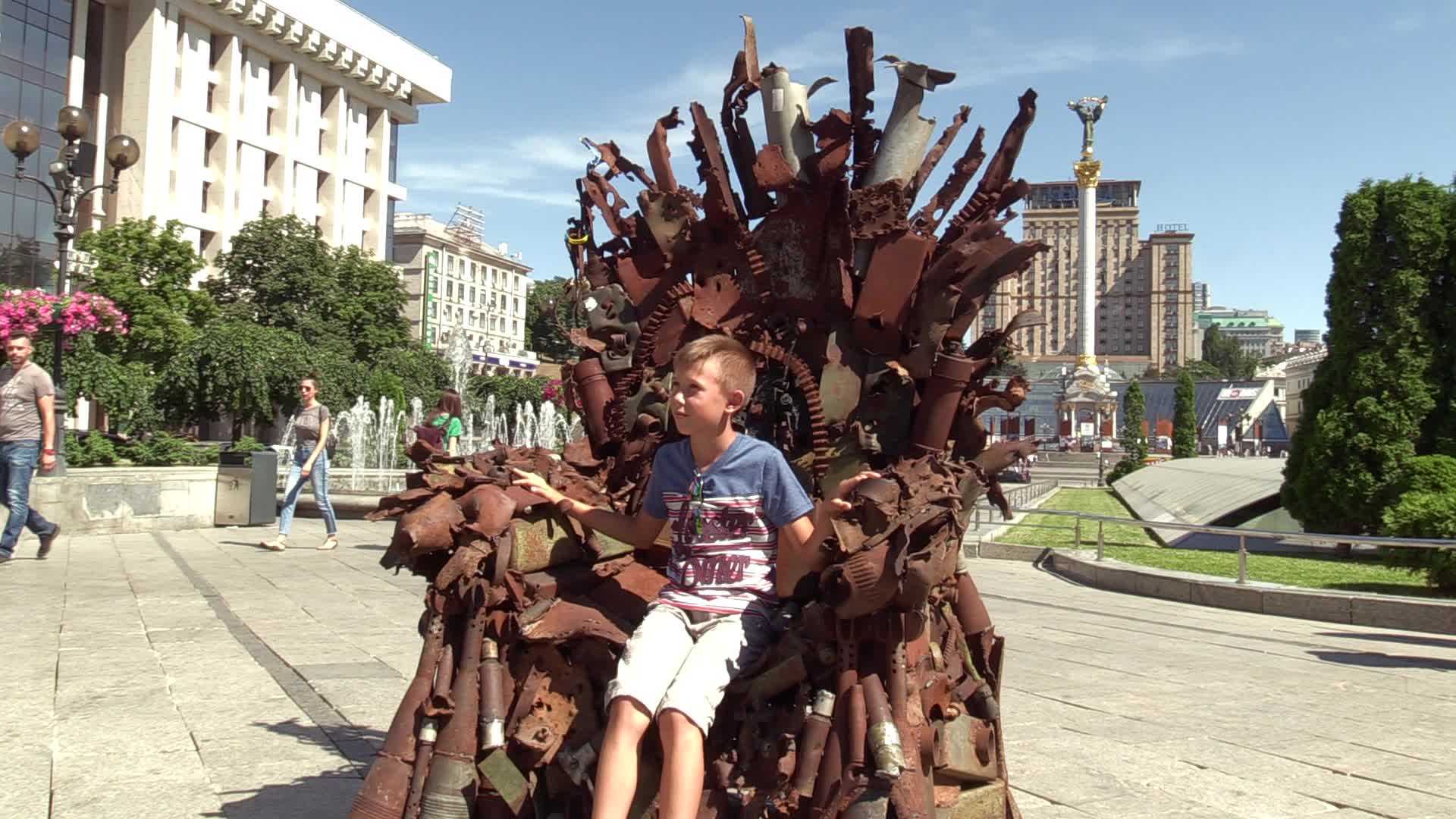 The Iron Throne of the East art object presented in Kiev