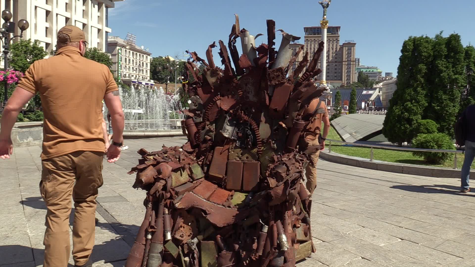The Iron Throne of the East art object presented in Kiev