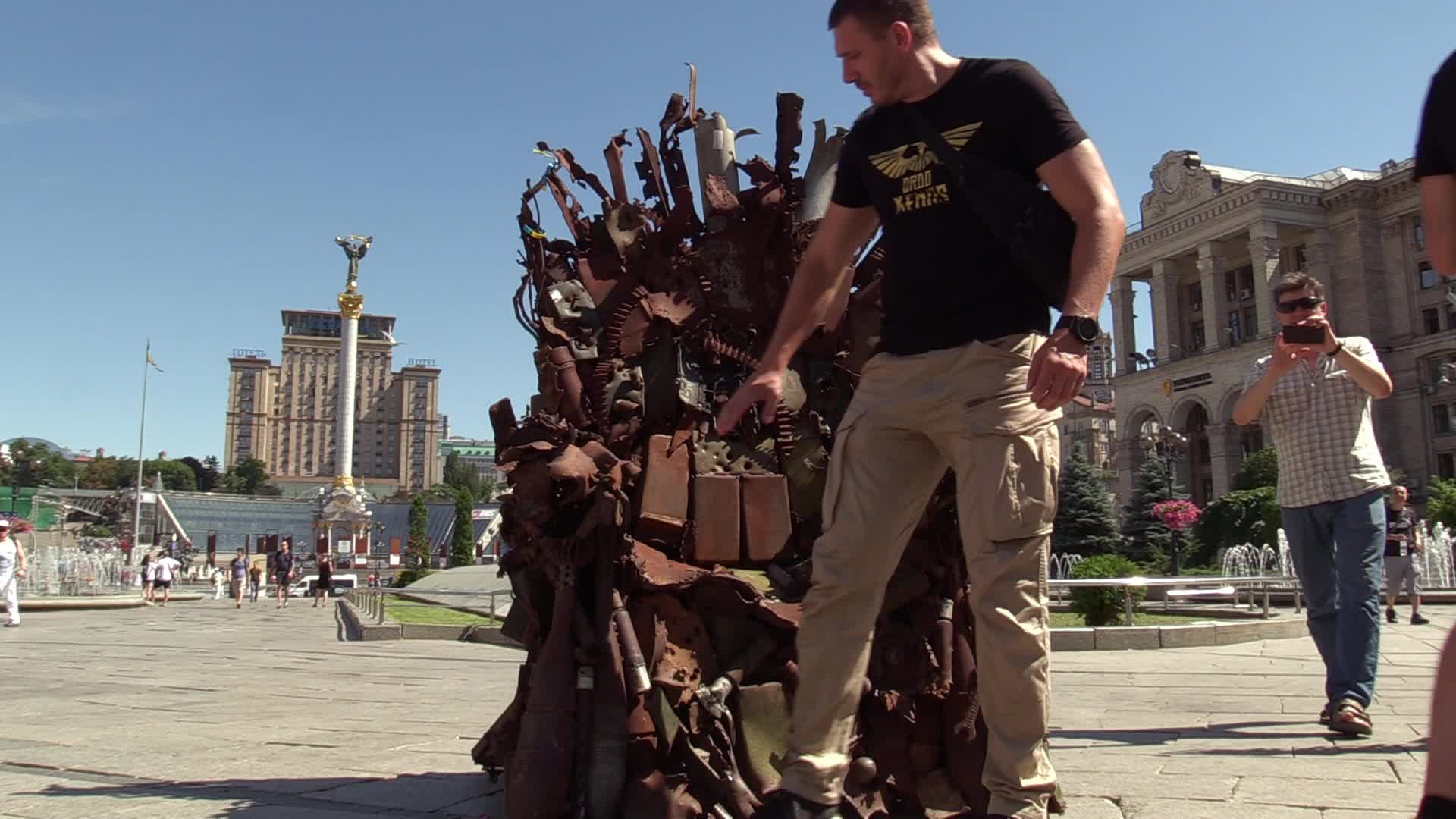 The Iron Throne of the East art object presented in Kiev