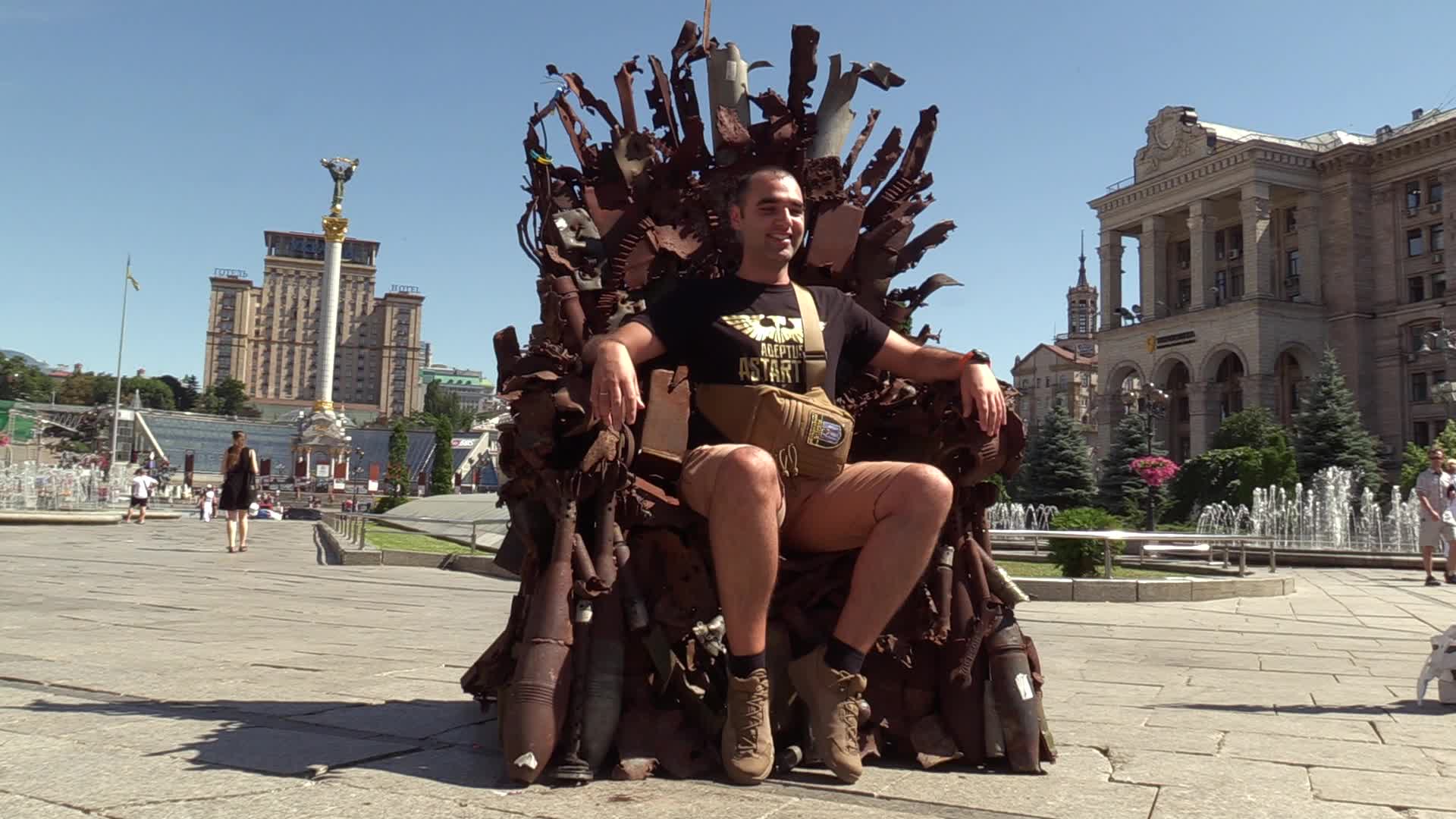 The Iron Throne of the East art object presented in Kiev
