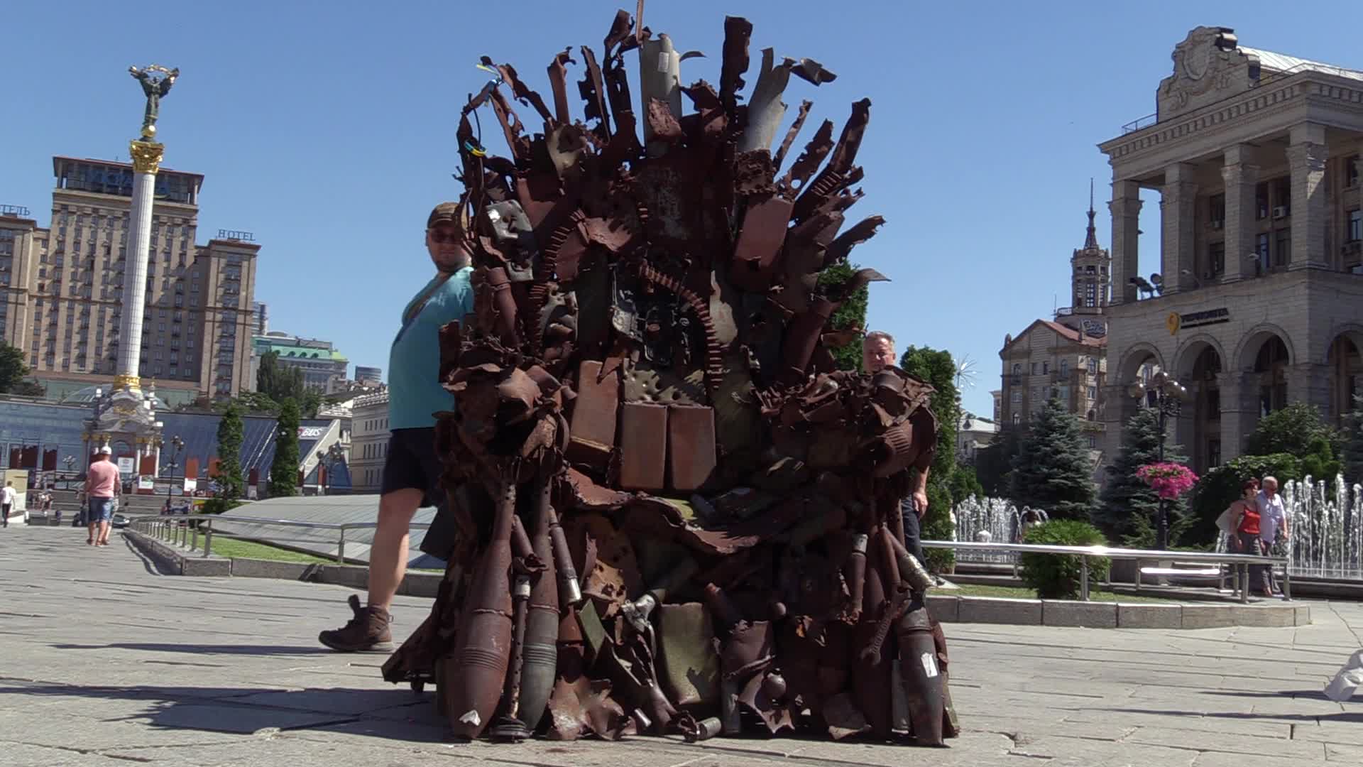 The Iron Throne of the East art object presented in Kiev