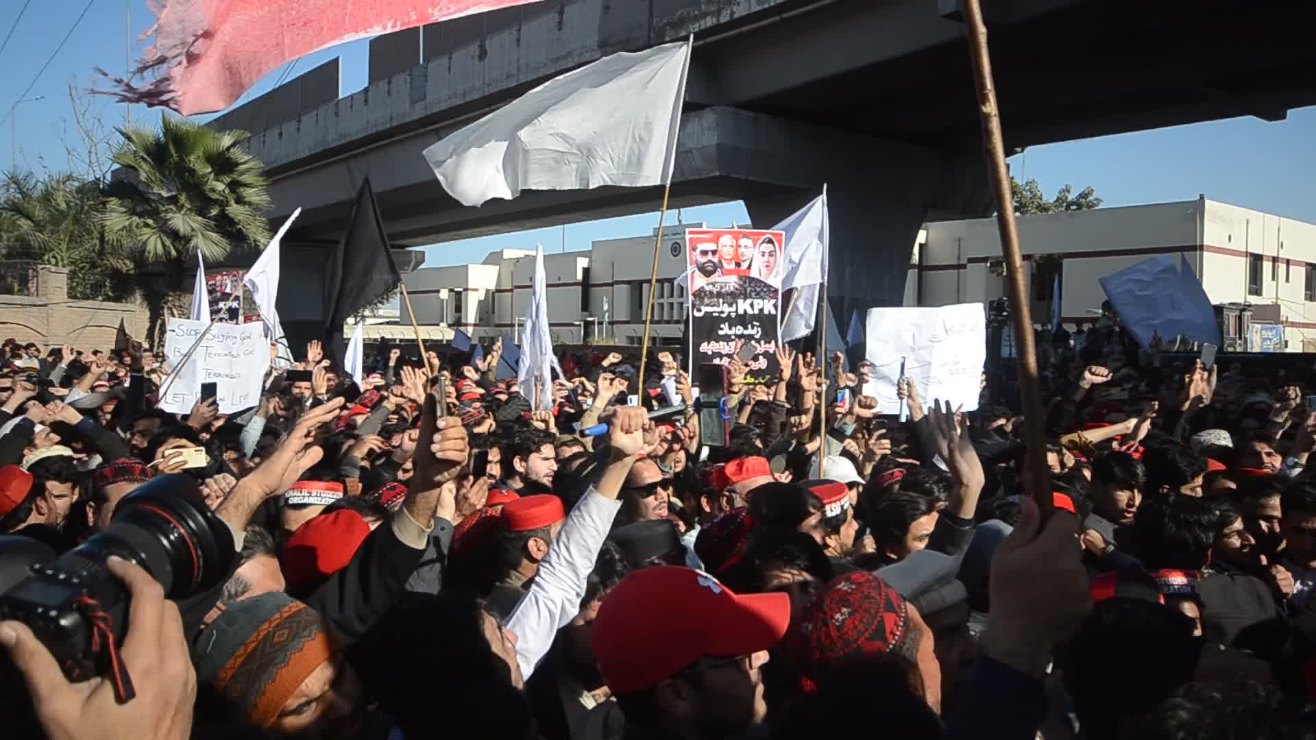 Peace march after suicide bombing at a mosque in Peshawar
