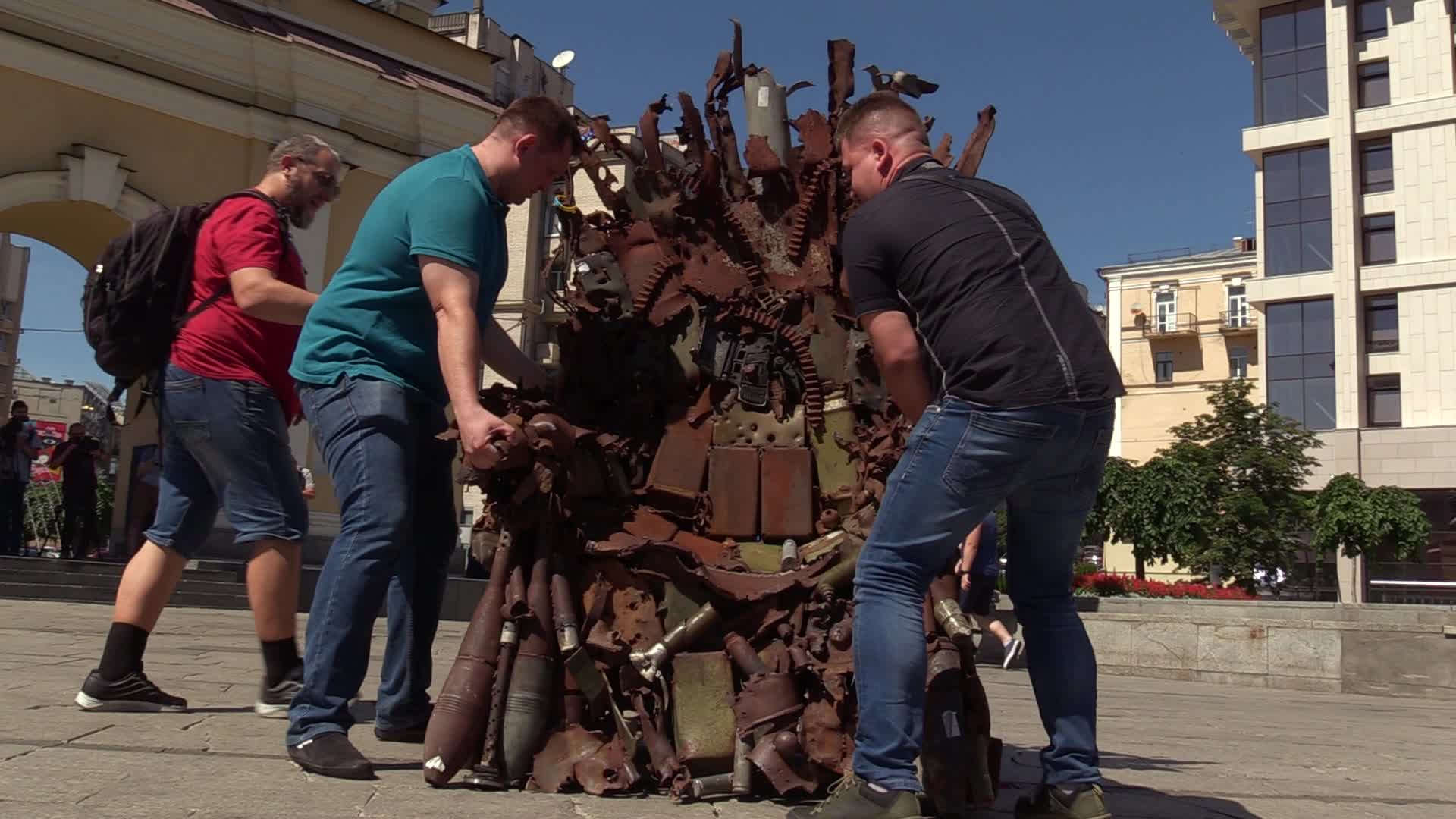The Iron Throne of the East art object presented in Kiev