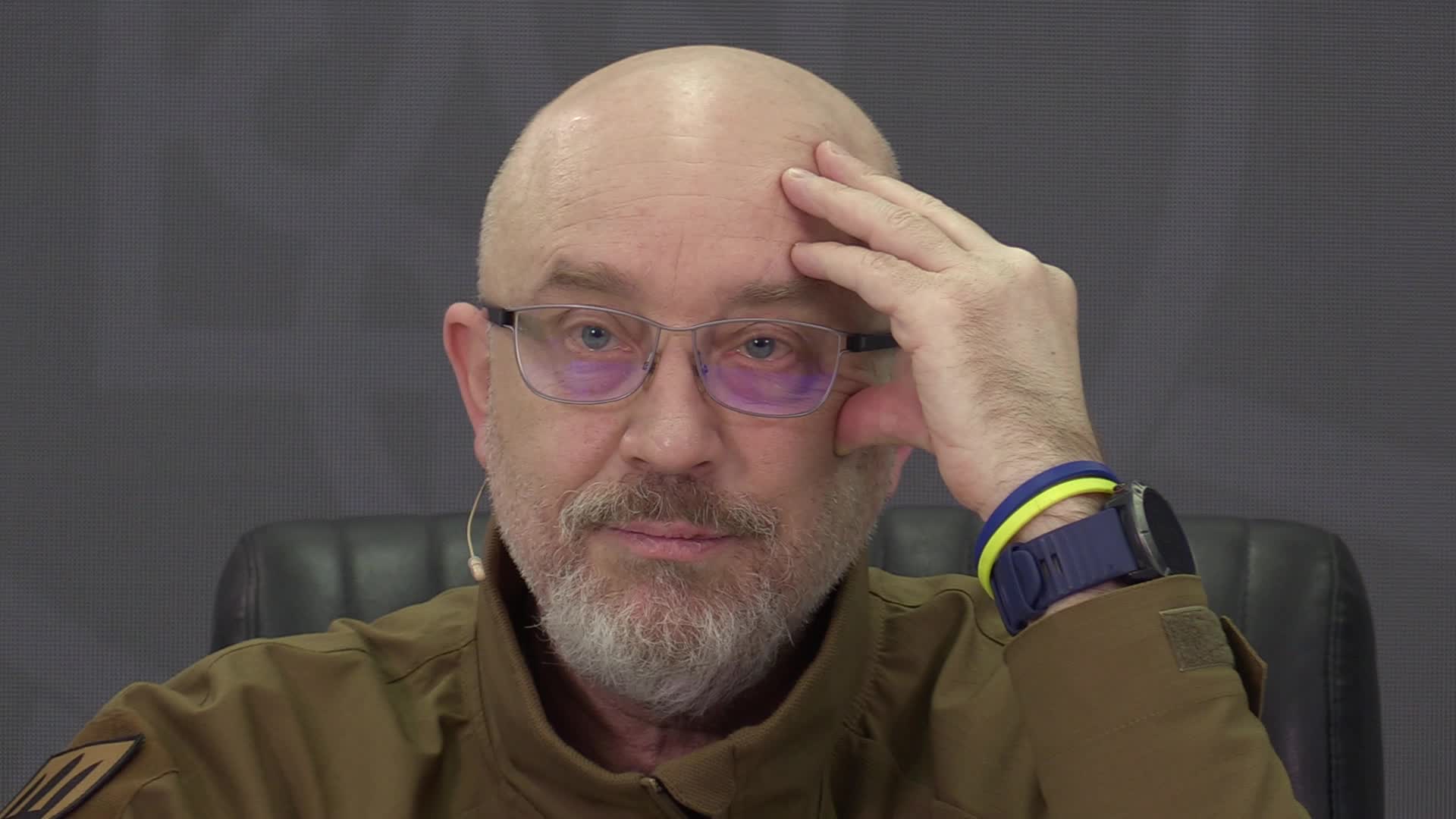 A news conference of Minister of Defence of Ukraine Oleksii Reznikov in Kyiv, amid Russia's invasion of Ukraine