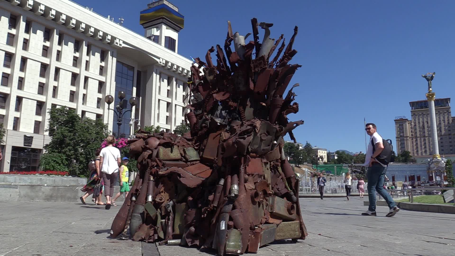 The Iron Throne of the East art object presented in Kiev