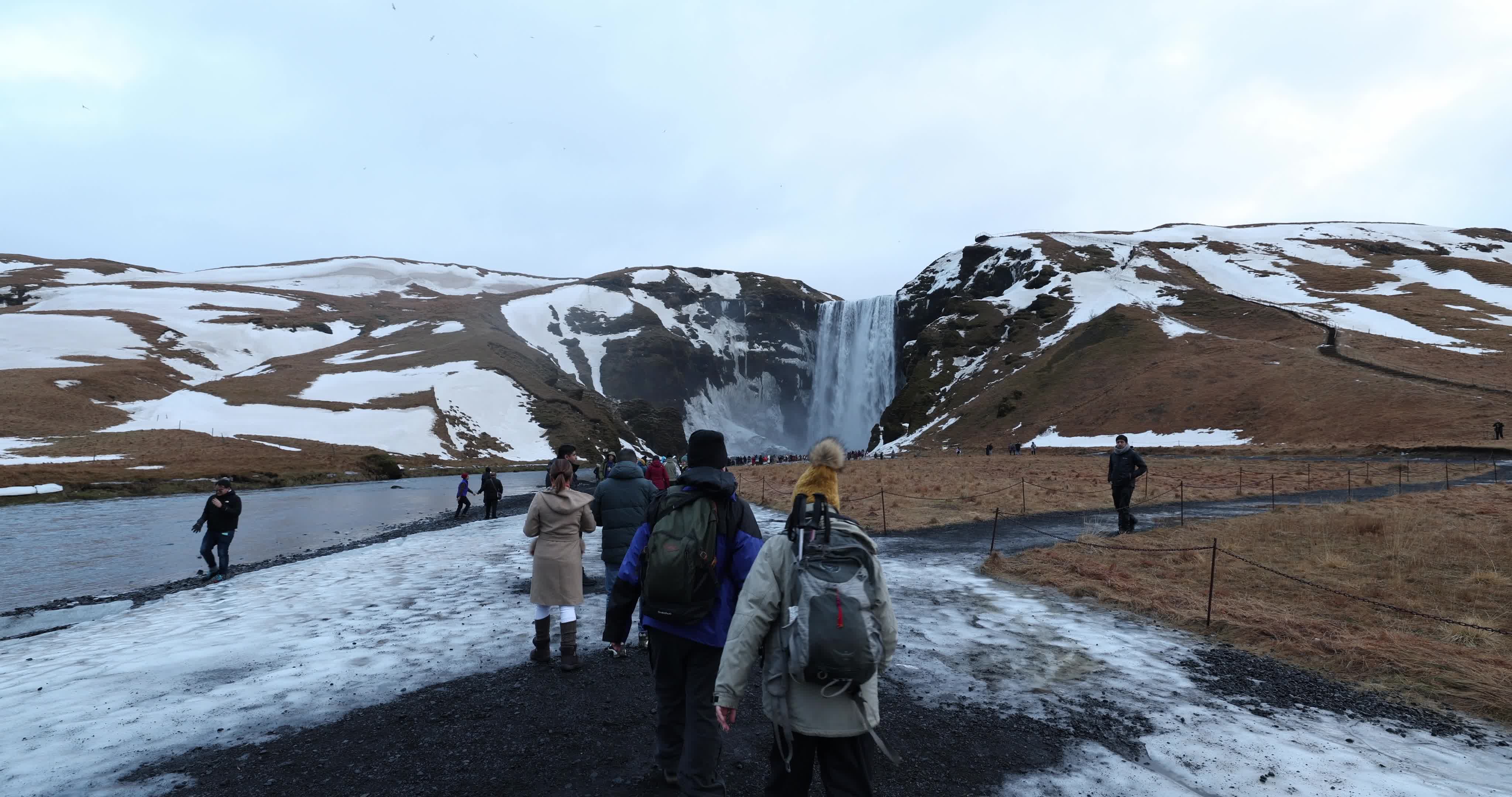 Skógafoss Waterfall In Skogar, Iceland