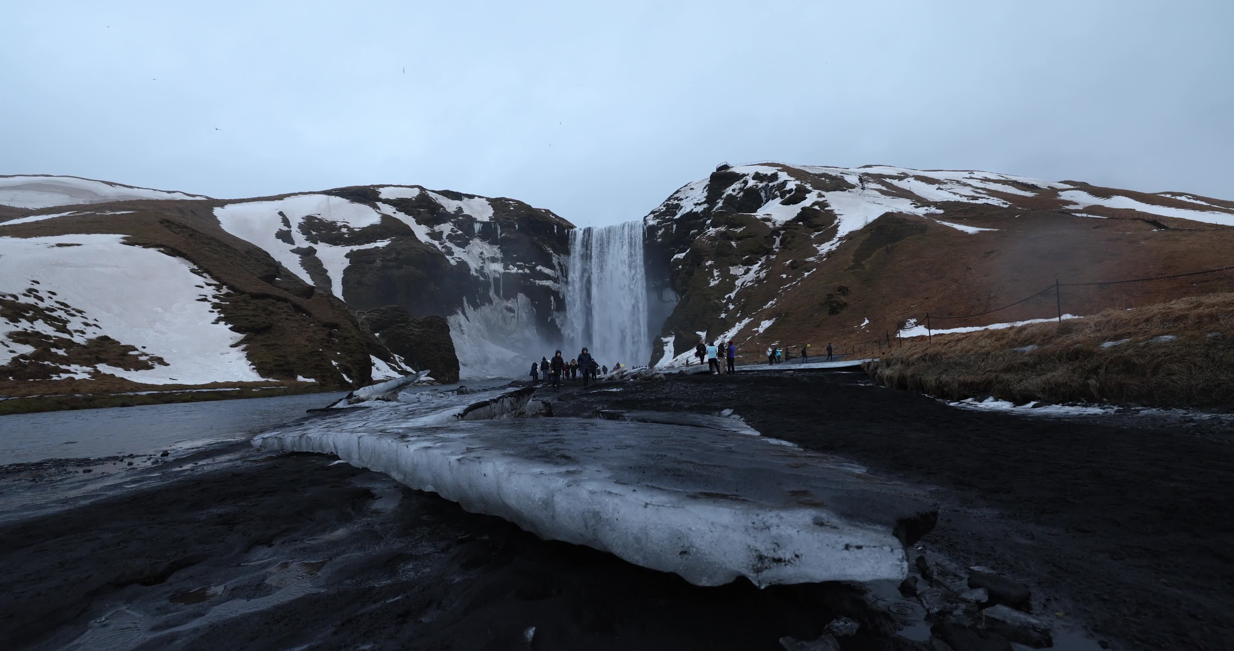 Skógafoss Waterfall In Skogar, Iceland