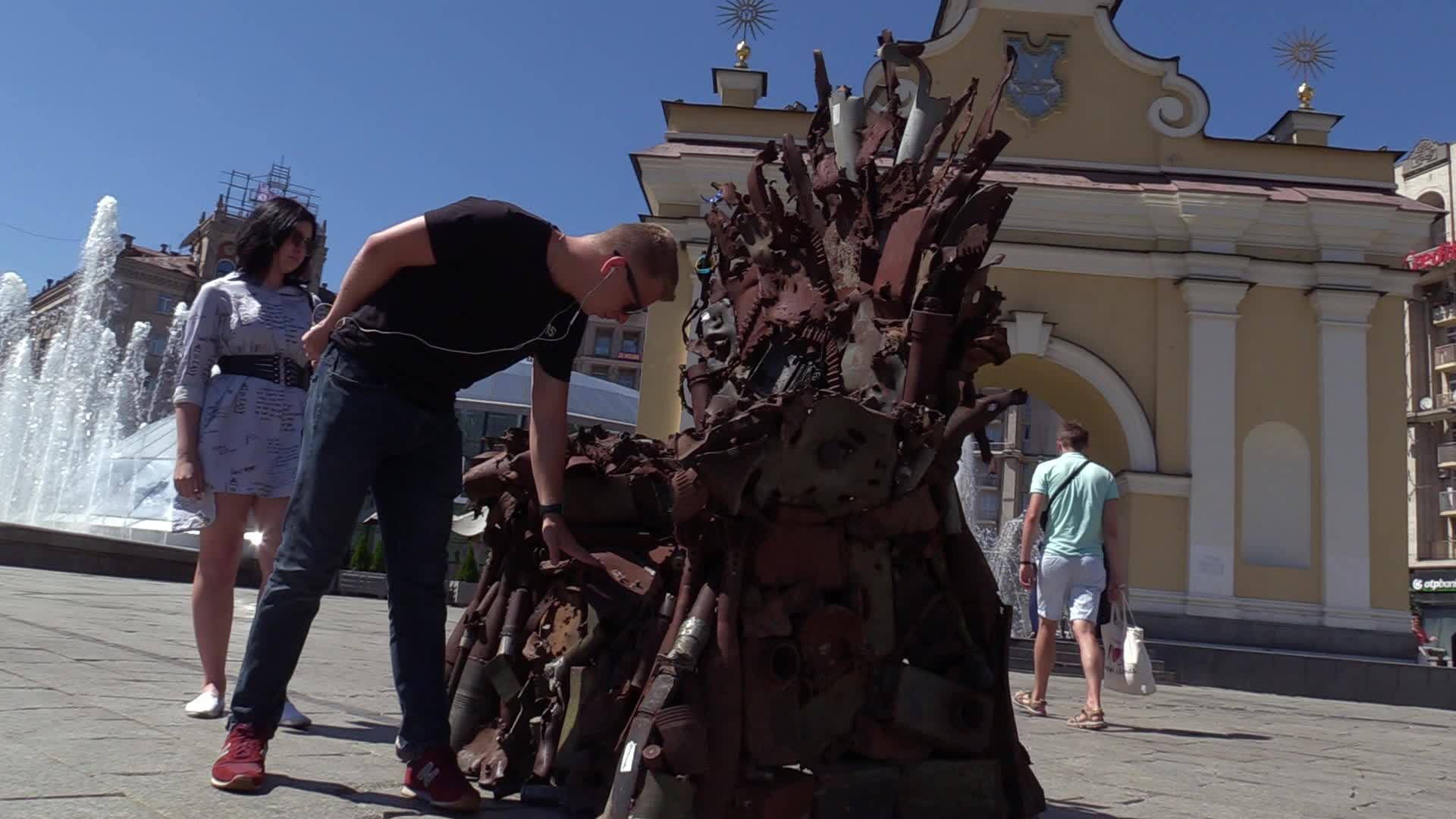 The Iron Throne of the East art object presented in Kiev