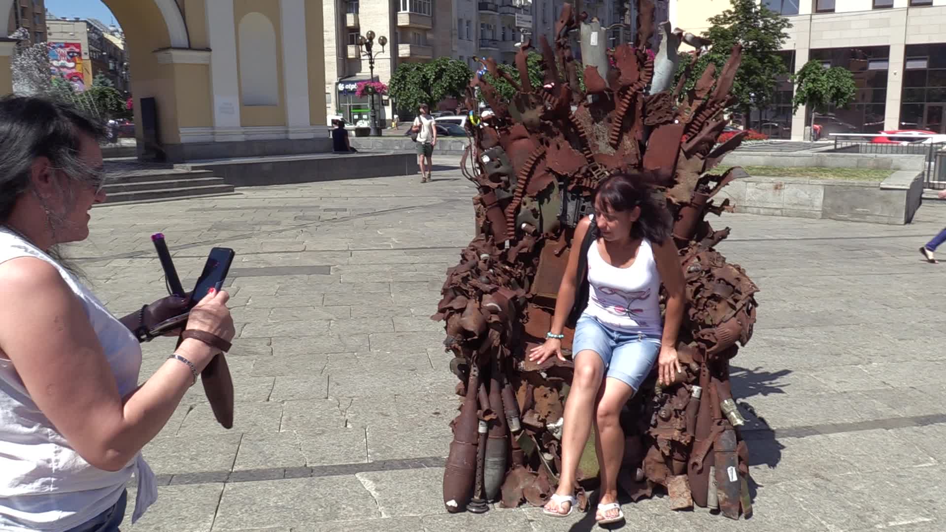 The Iron Throne of the East art object presented in Kiev