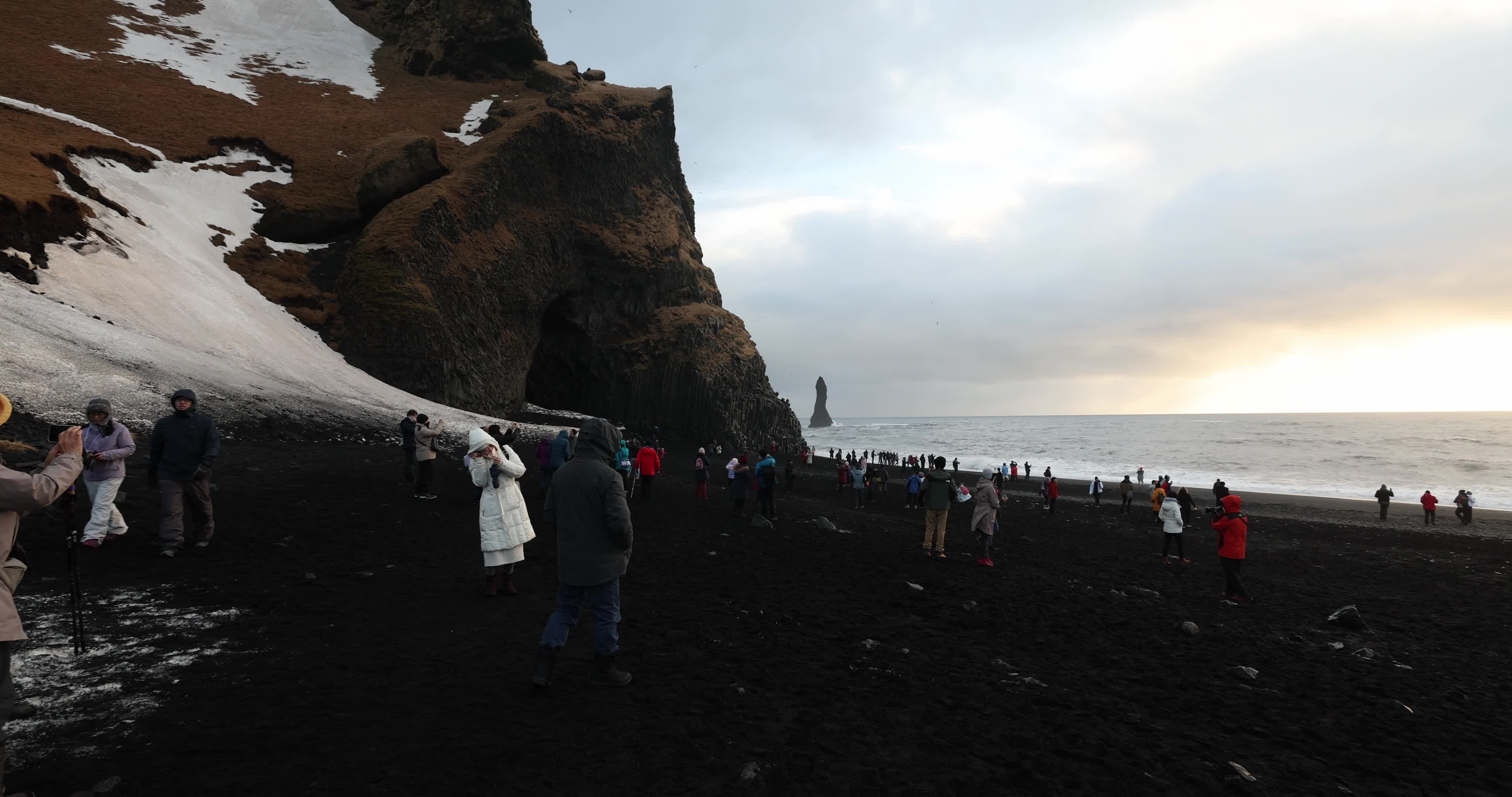 Reynisfjara Black Sand Beach in Iceland