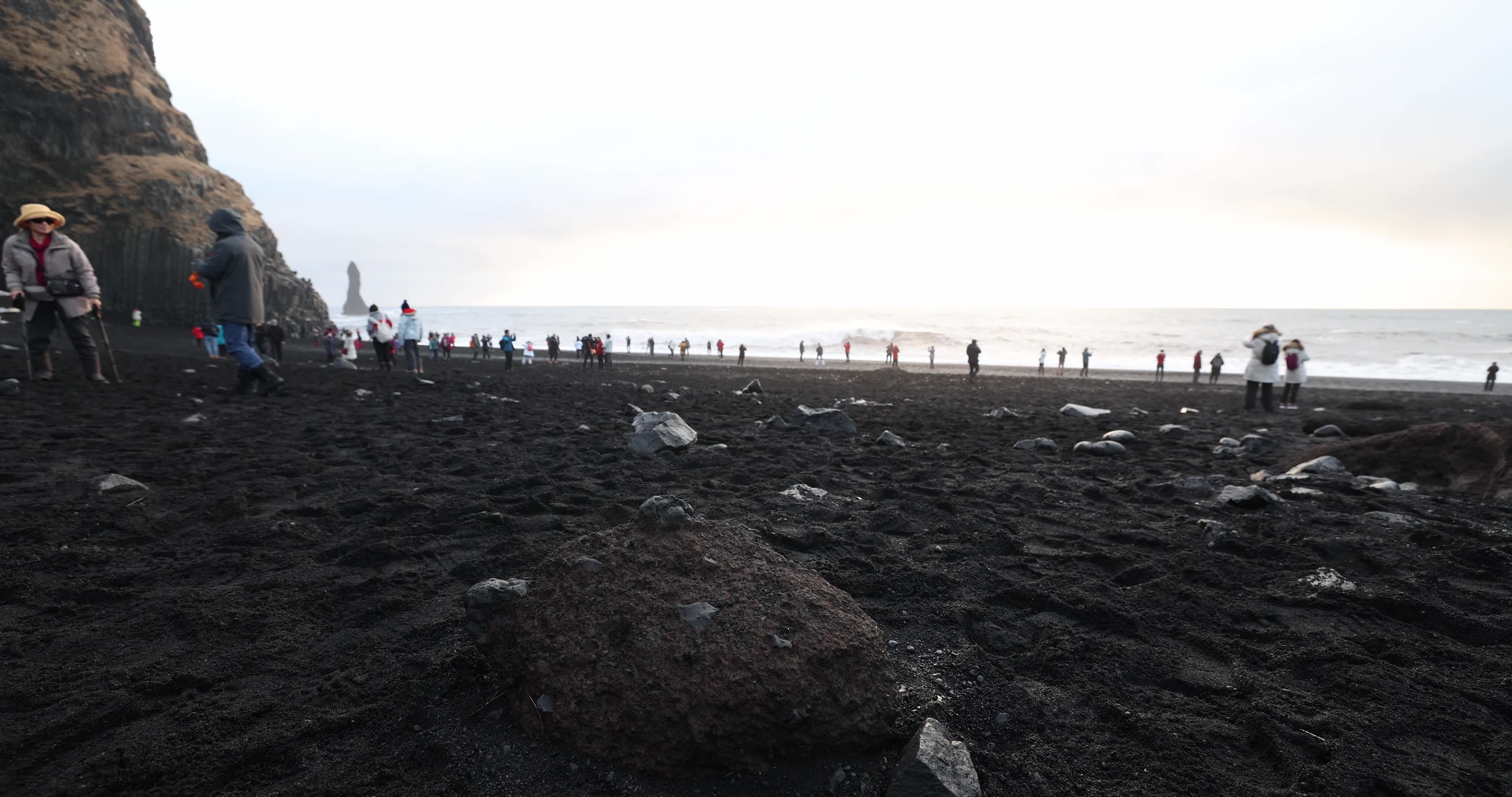 Reynisfjara Black Sand Beach in Iceland