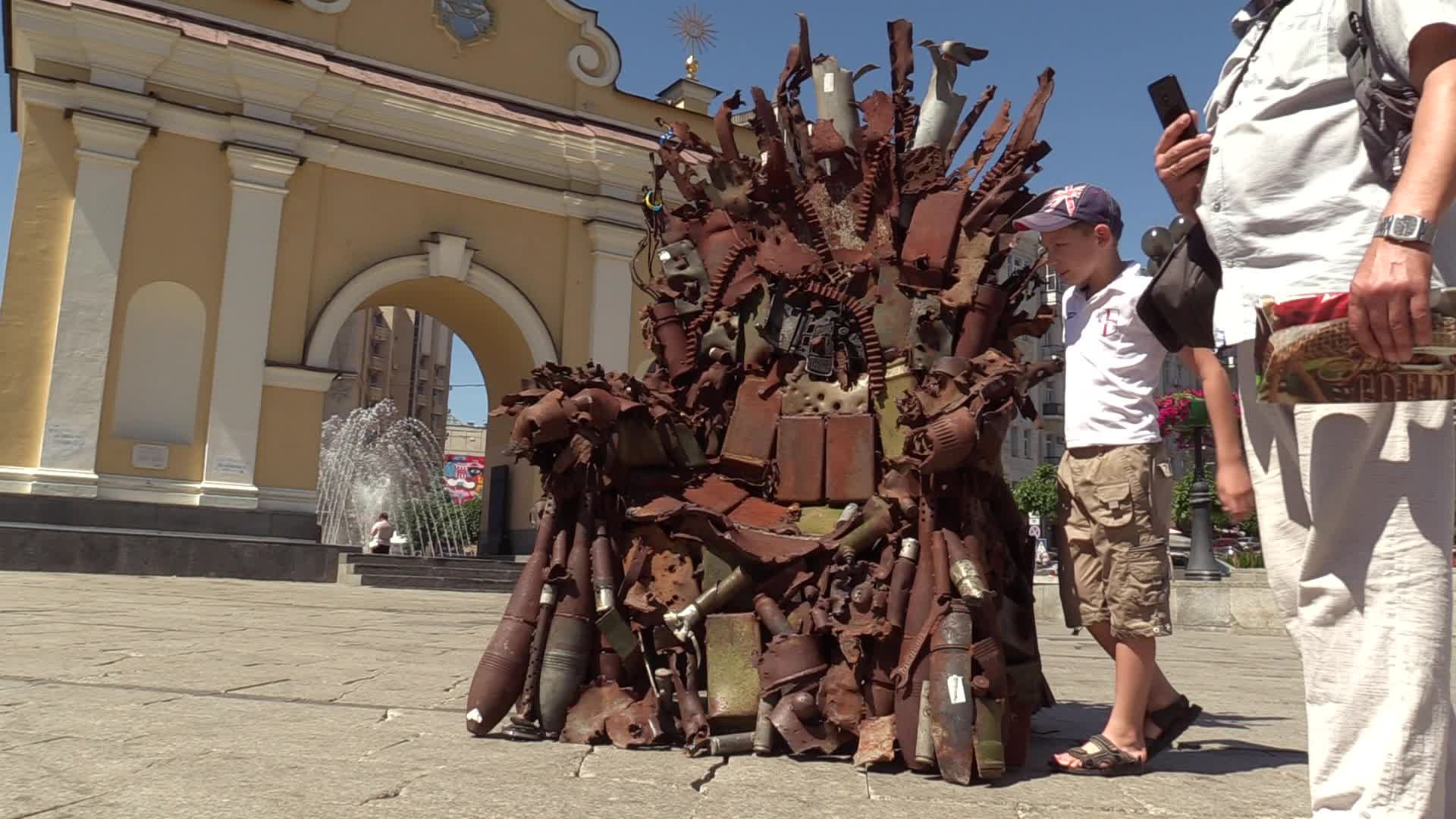 The Iron Throne of the East art object presented in Kiev