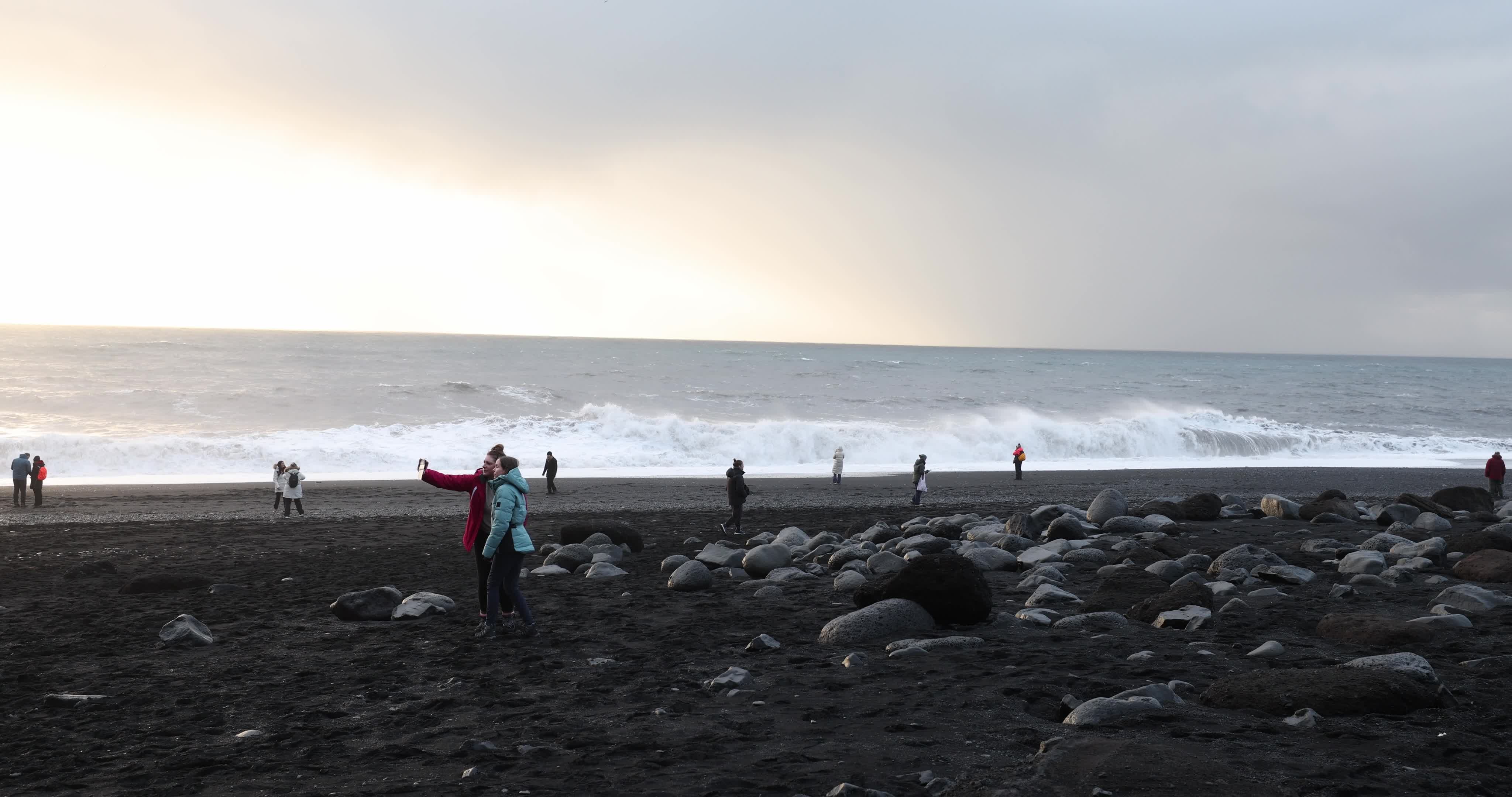 Reynisfjara Black Sand Beach in Iceland