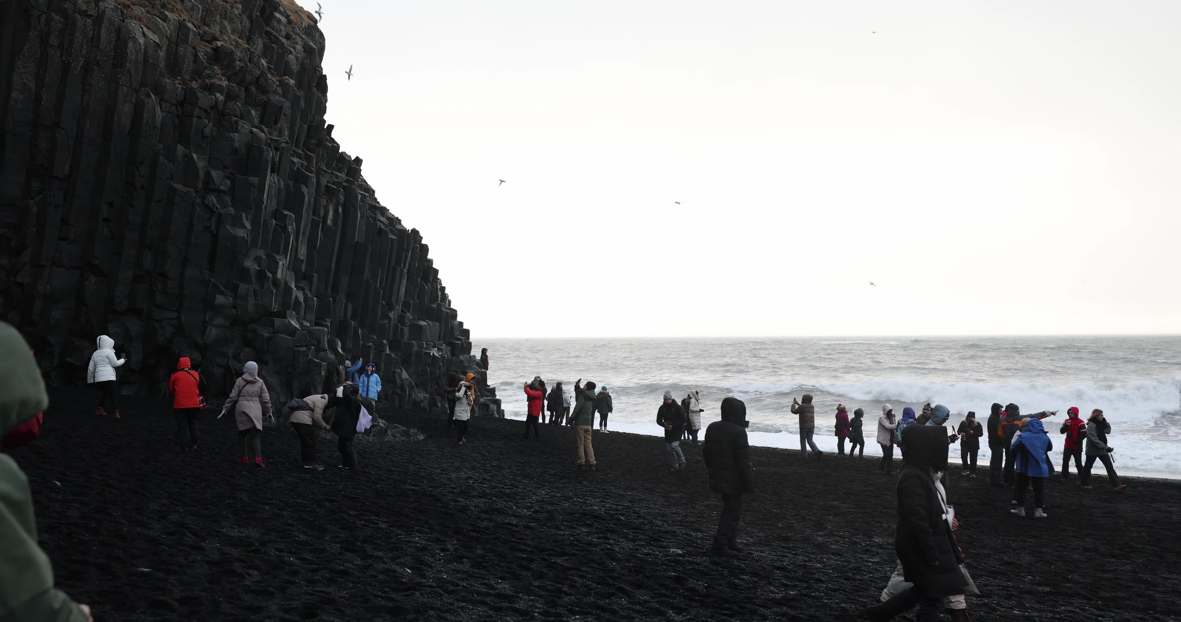Reynisfjara Black Sand Beach in Iceland