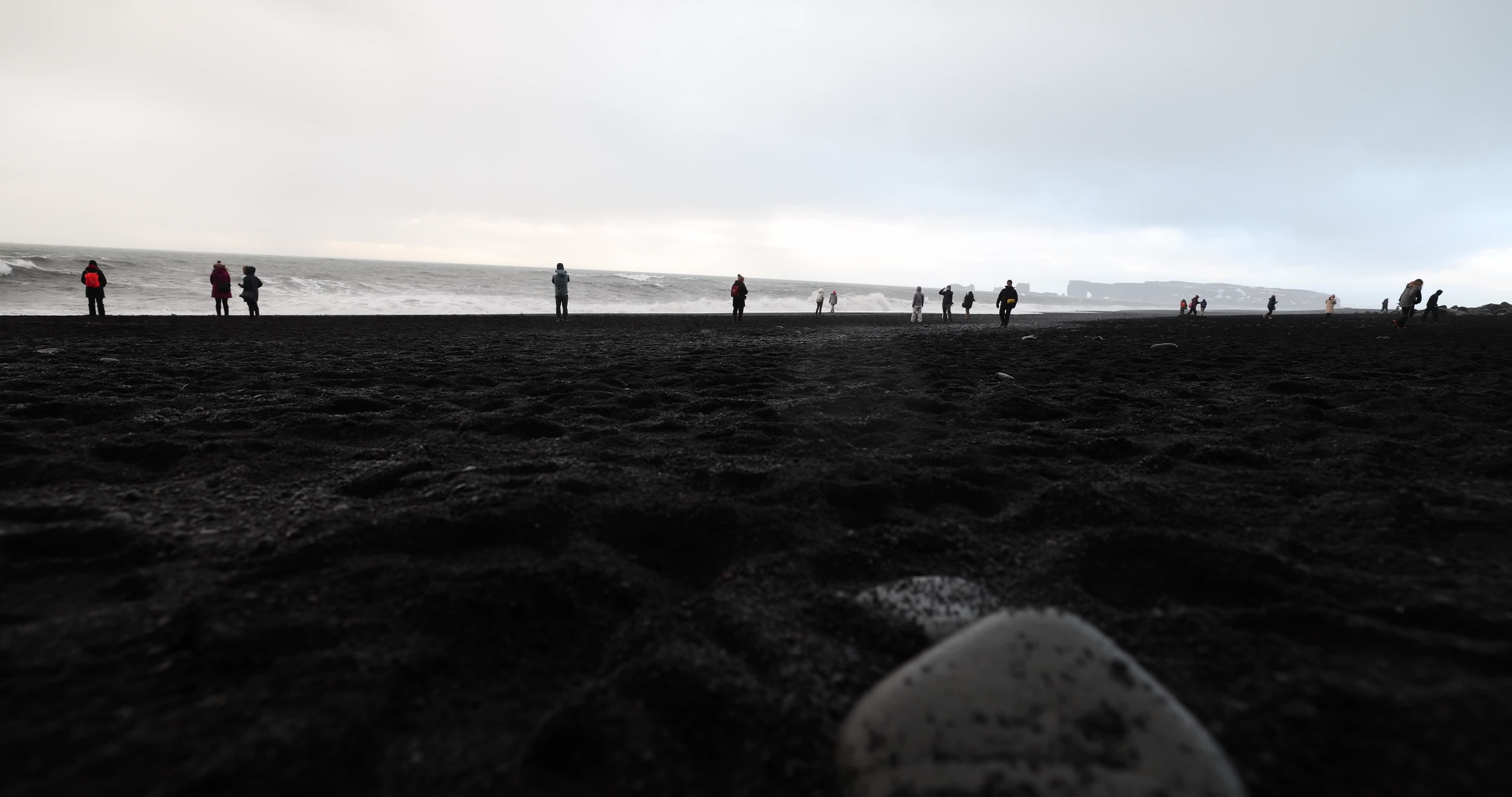 Reynisfjara Black Sand Beach in Iceland