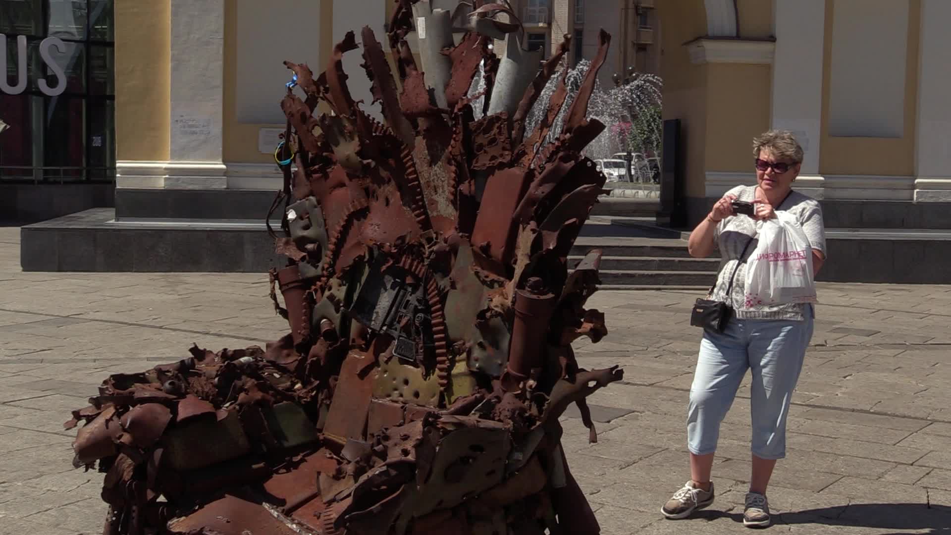 The Iron Throne of the East art object presented in Kiev