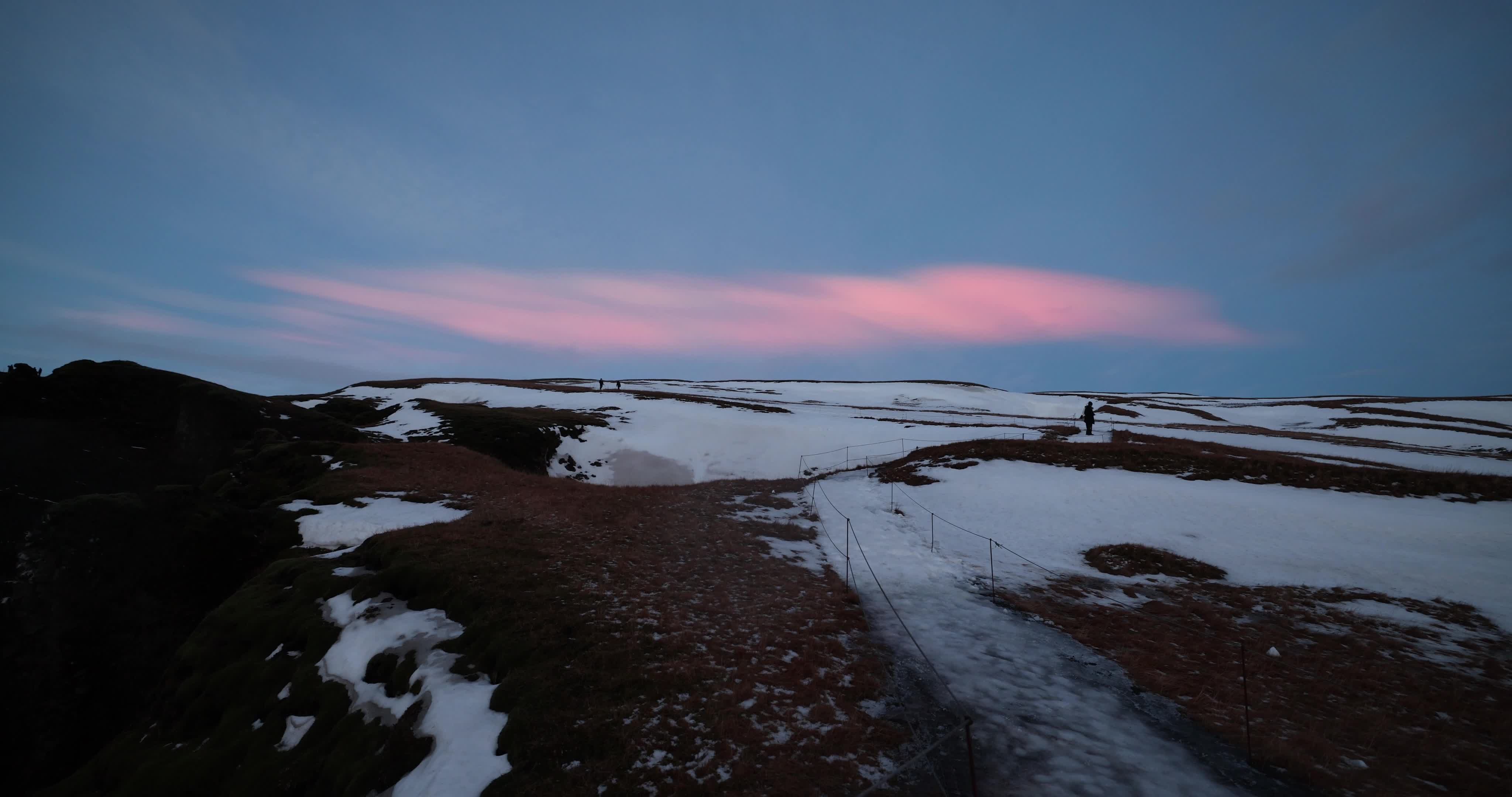 Polar Stratospheric Cloud In The Fjaorargljufur Canyon