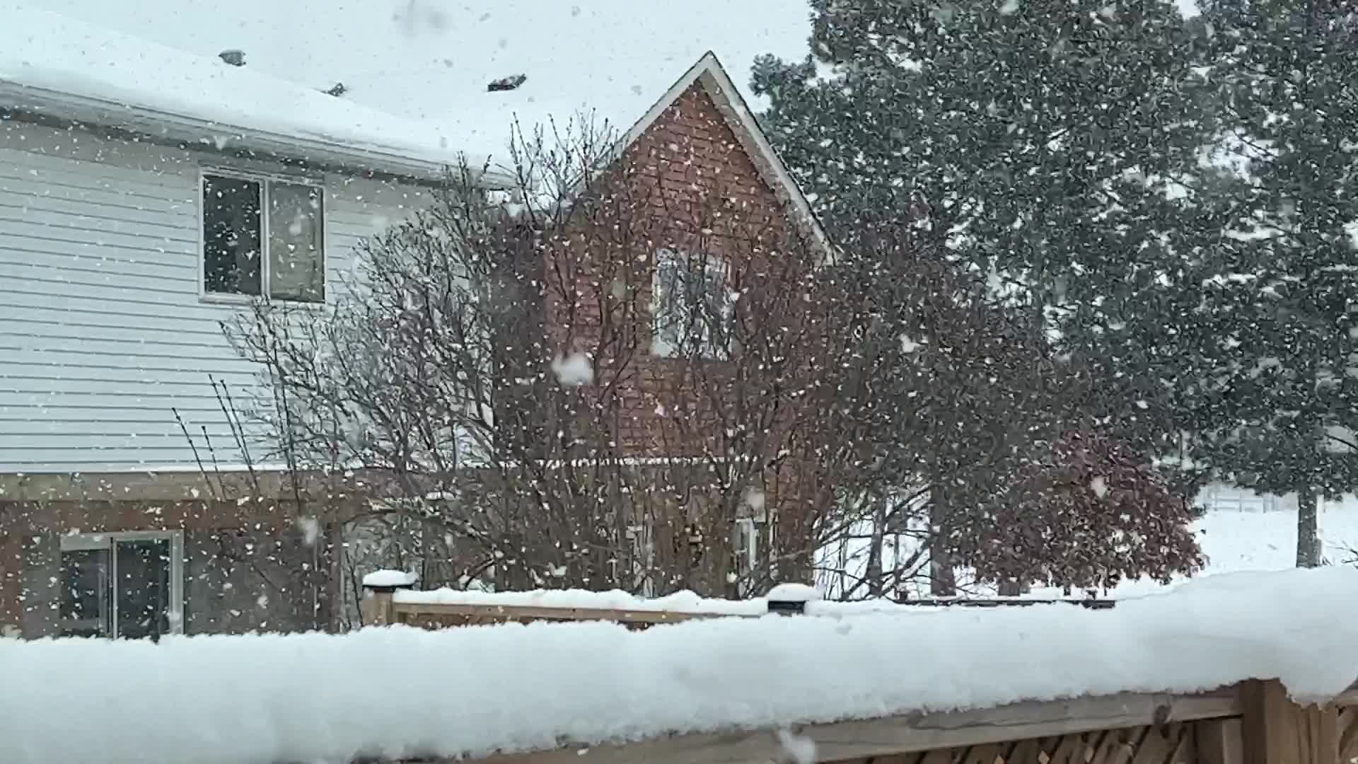 Heavy snow in Toronto