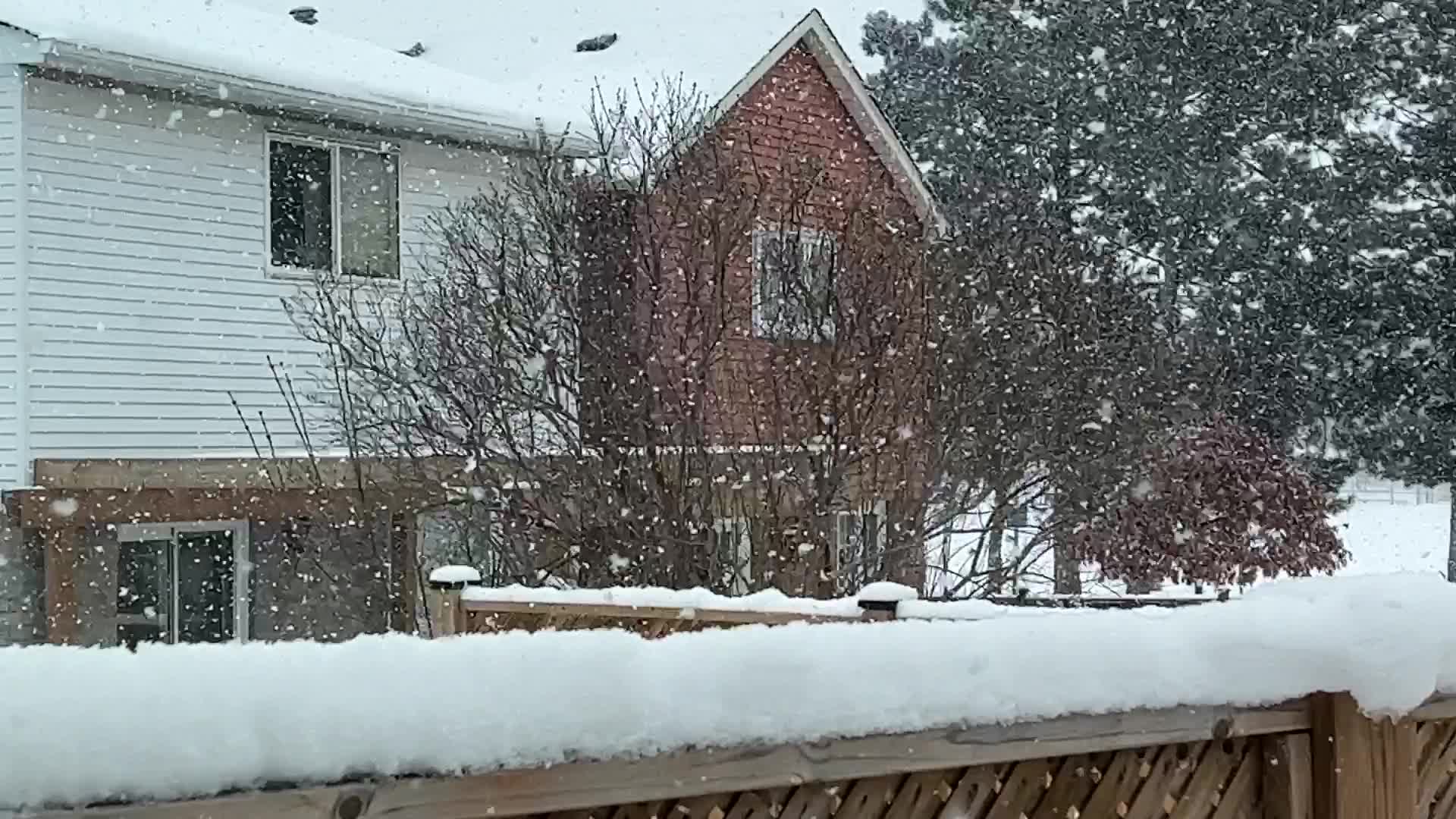 Heavy snow in Toronto