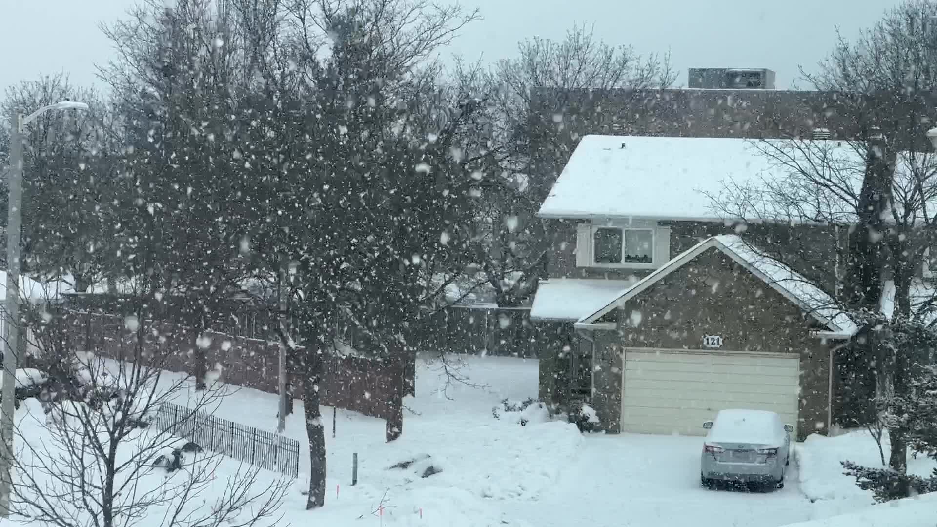 Heavy snow in Toronto
