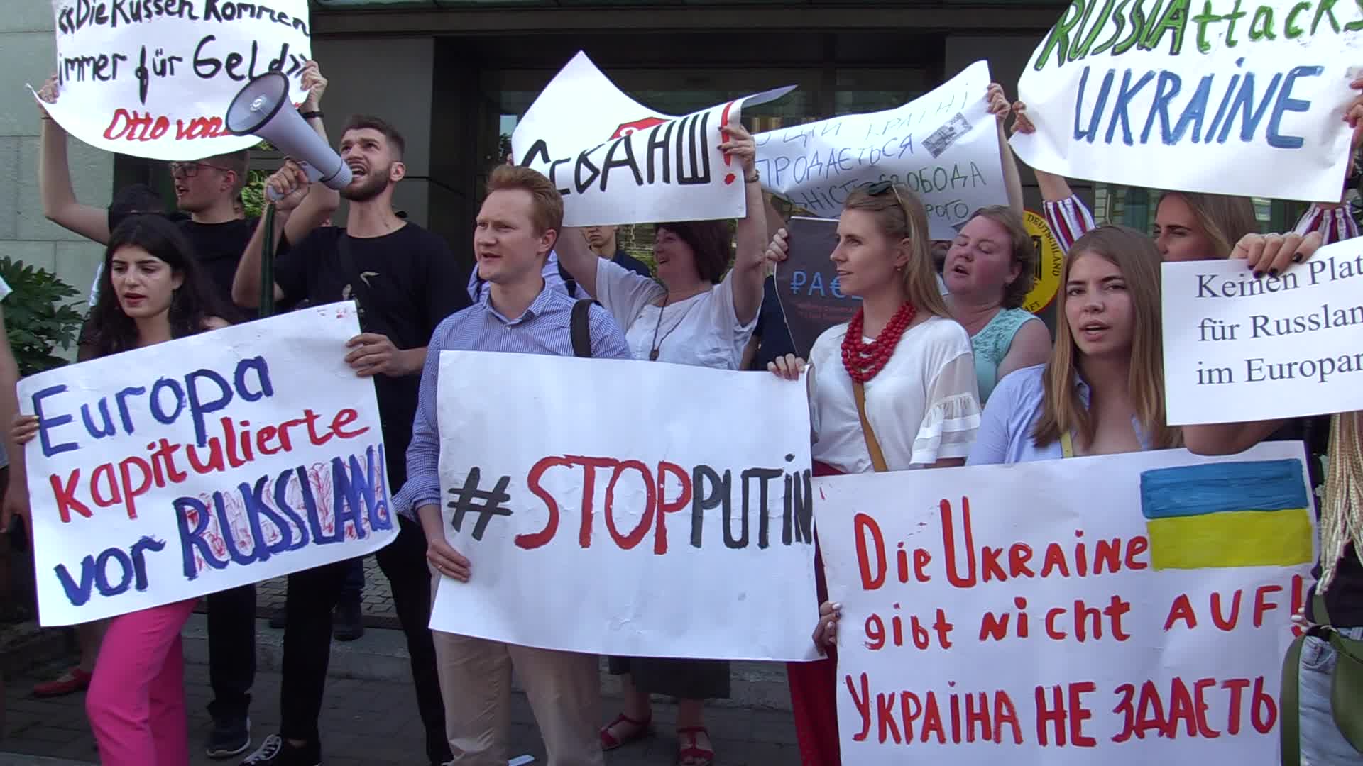 Rally against Russia's return to the PACE in Ukraine
