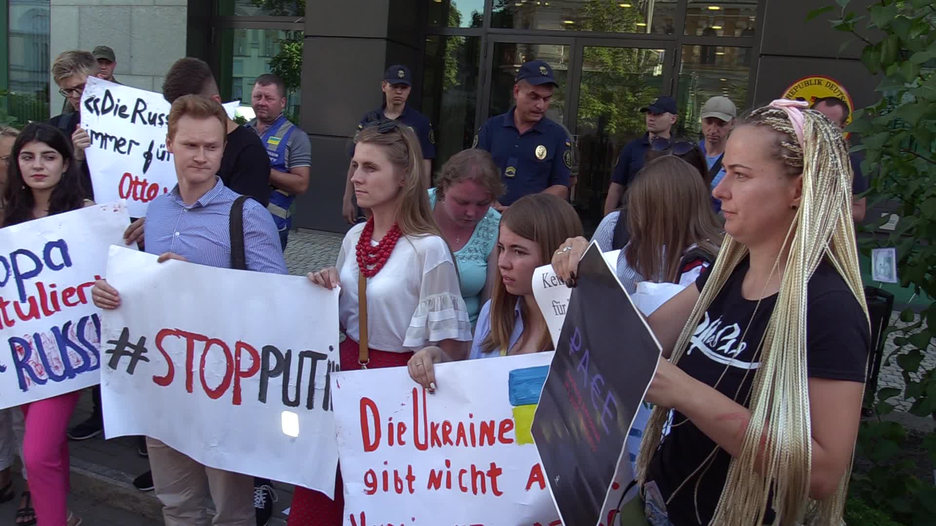 Rally against Russia's return to the PACE in Ukraine