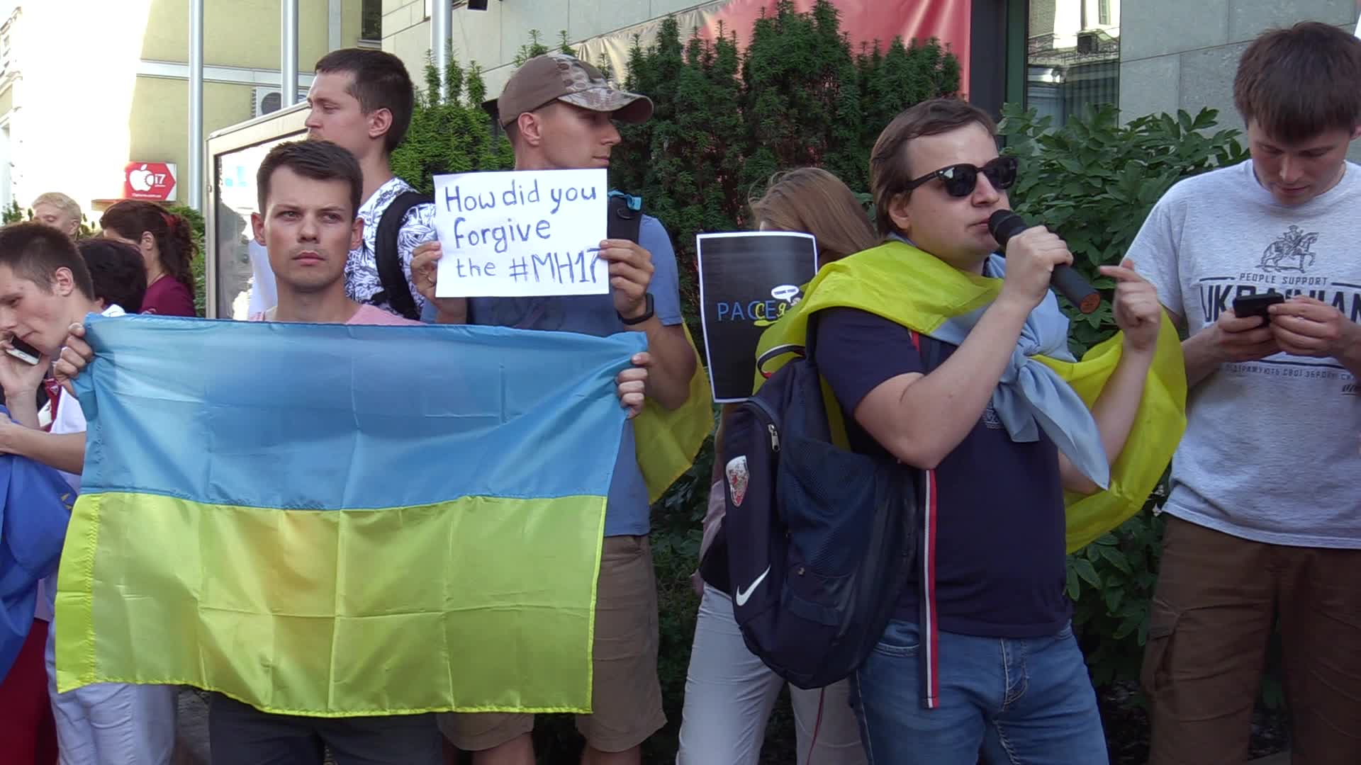Rally against Russia's return to the PACE in Ukraine