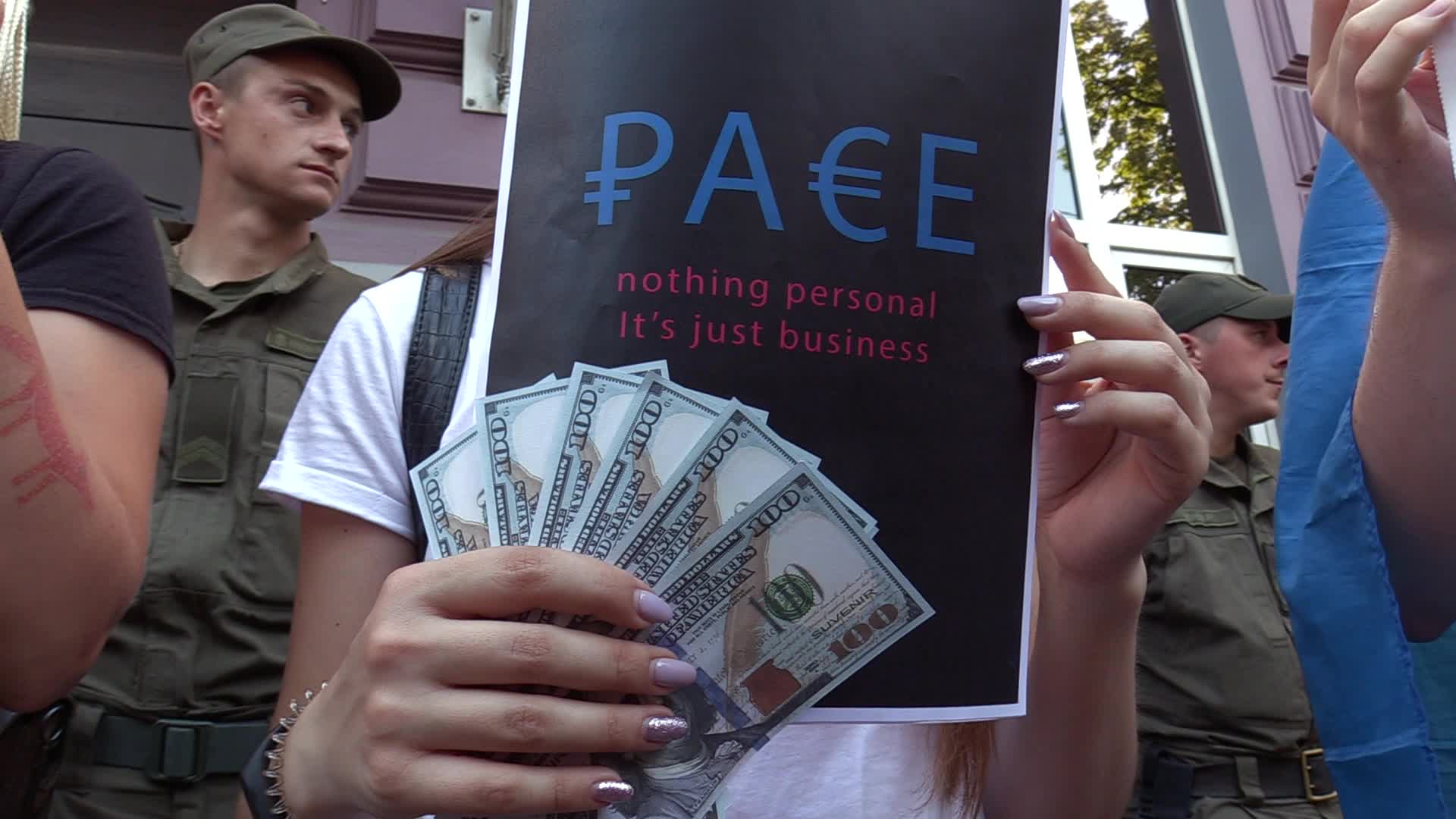Rally against Russia's return to the PACE in Ukraine