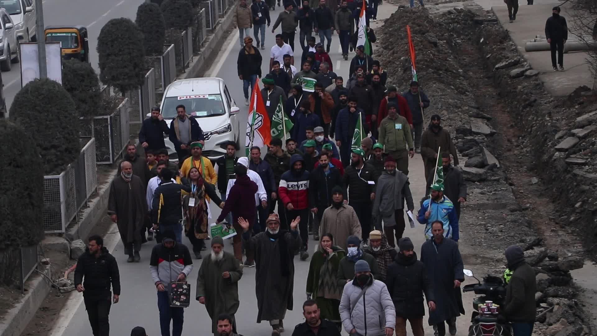 Bharat Jodo Yatra Reaches Kashmir