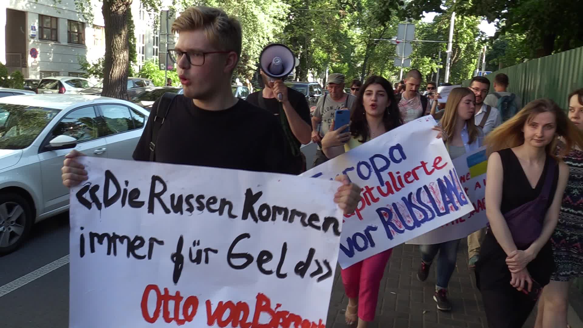 Rally against Russia's return to the PACE in Ukraine