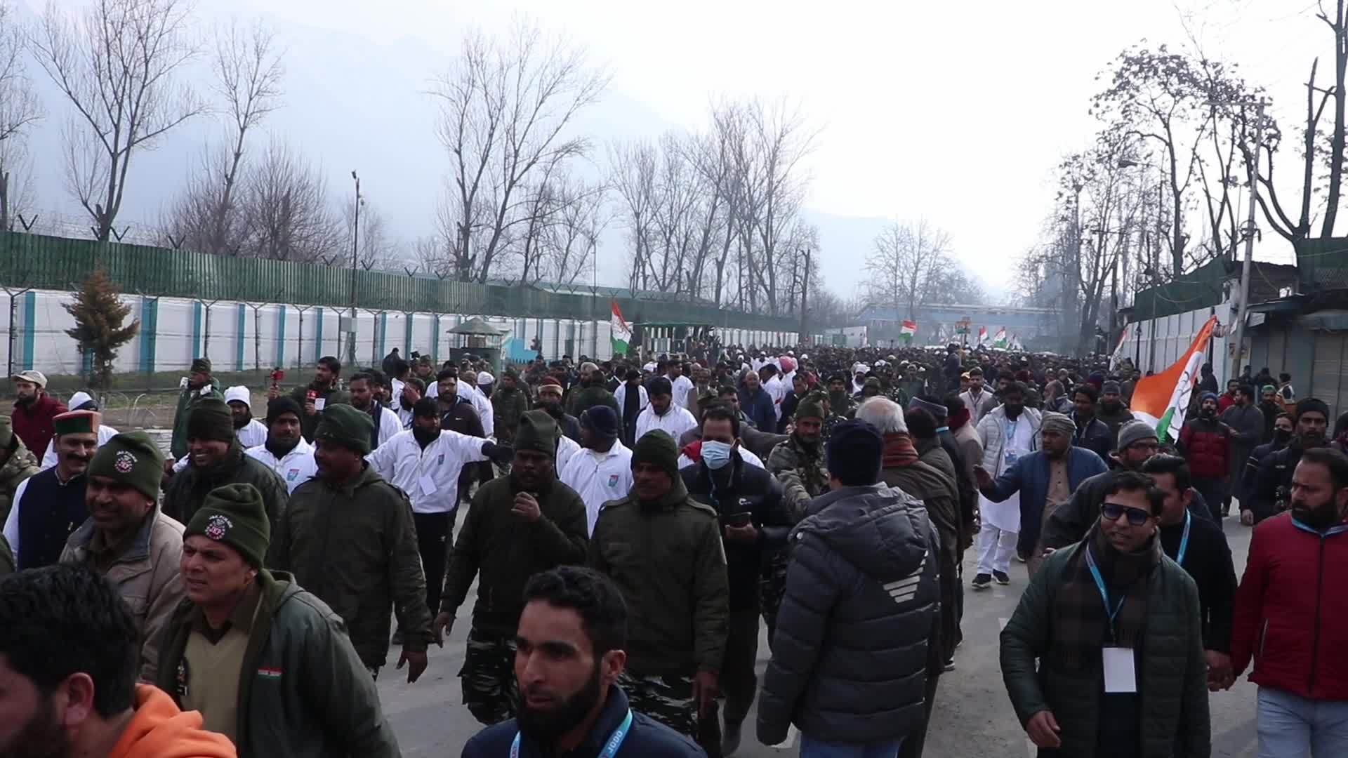 Bharat Jodo Yatra Reaches Kashmir